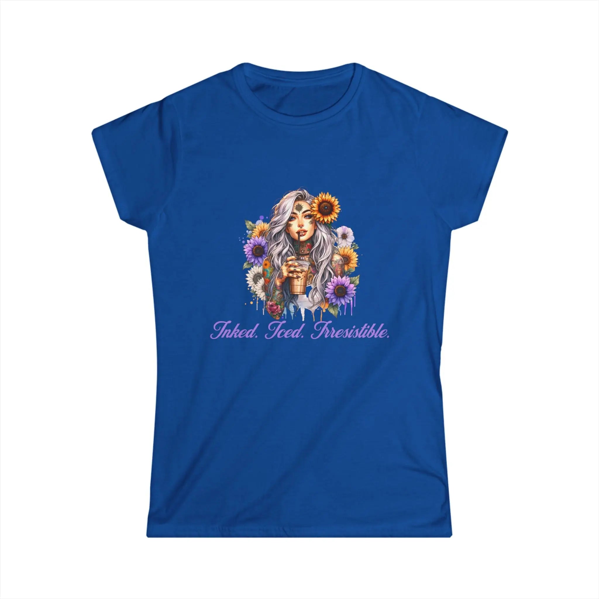 Irresistible Tshirt - Sunflower Tattoo Woman Coffee Tee Printify