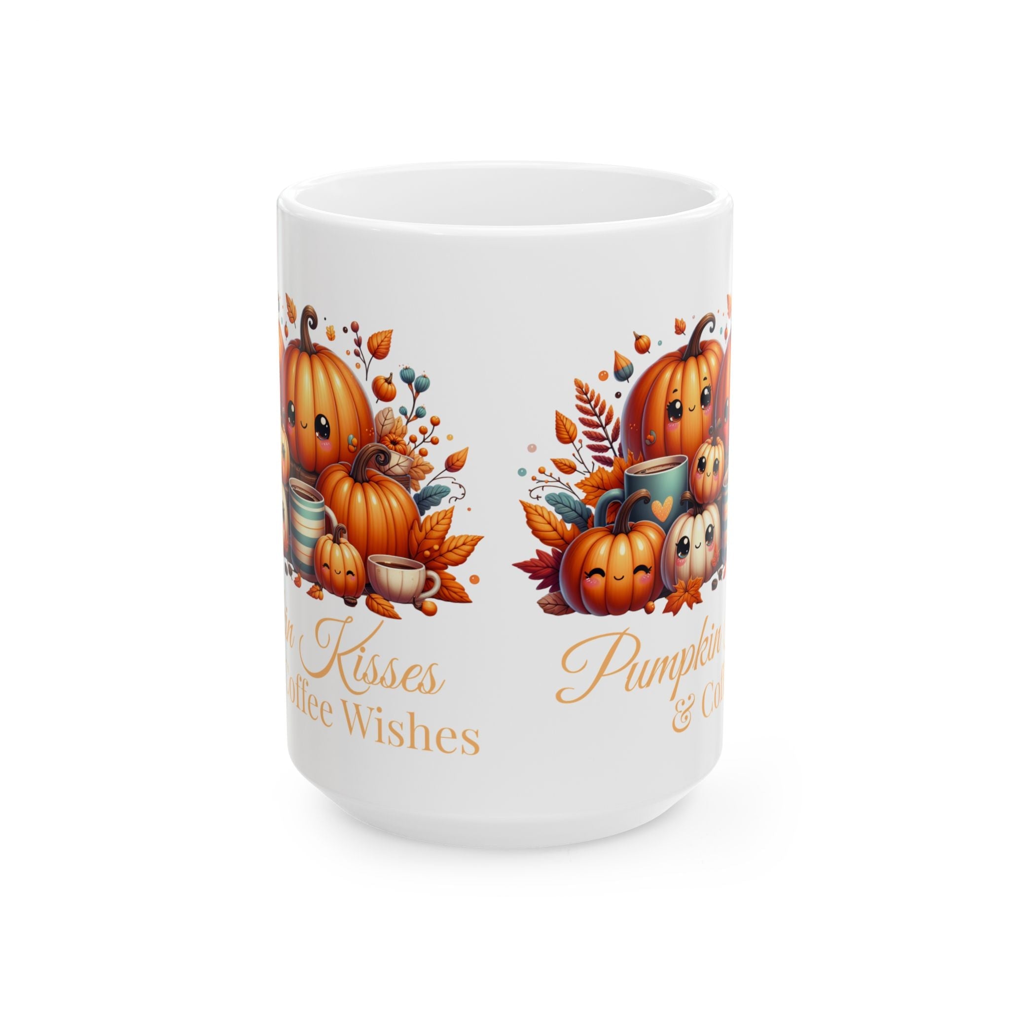 Pumpkin Kisses Ceramic Mug Printify