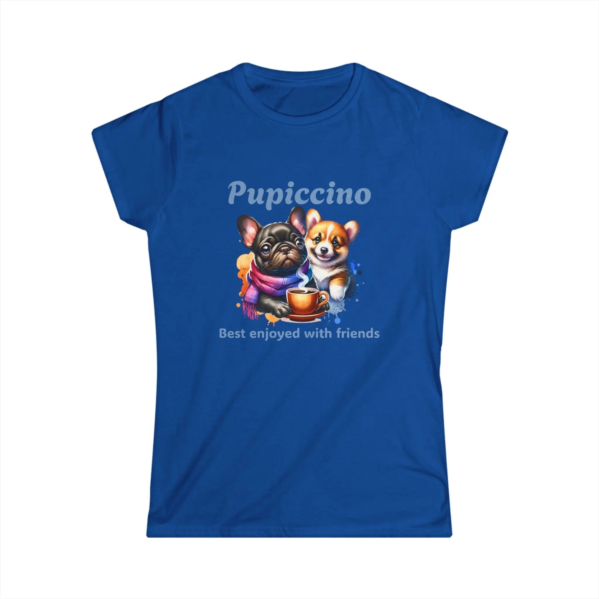 Pupiccino Tshirt - Pug Coffee Tee, Pup Tee, Coffee Friends Tee Printify
