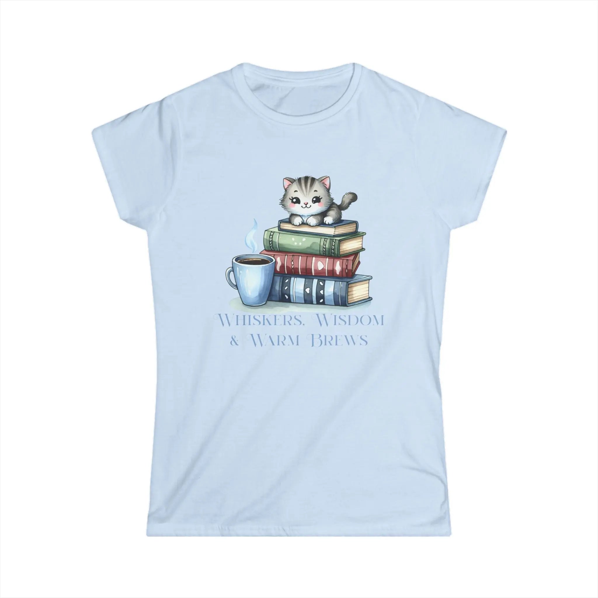Whiskers, Wisdom and Warm Brews Tshirt Printify