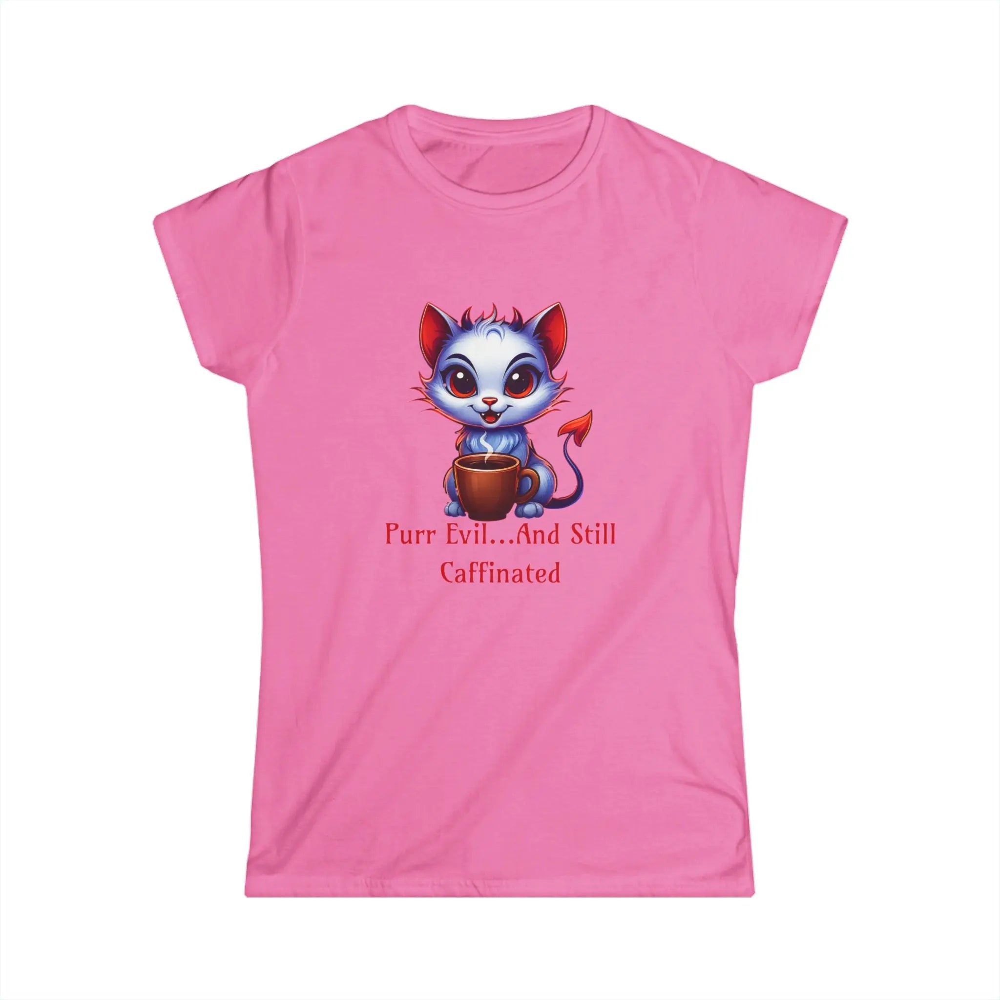 Purr Evil Tshirt - And Still Caffeinated - Coffee Tee Printify