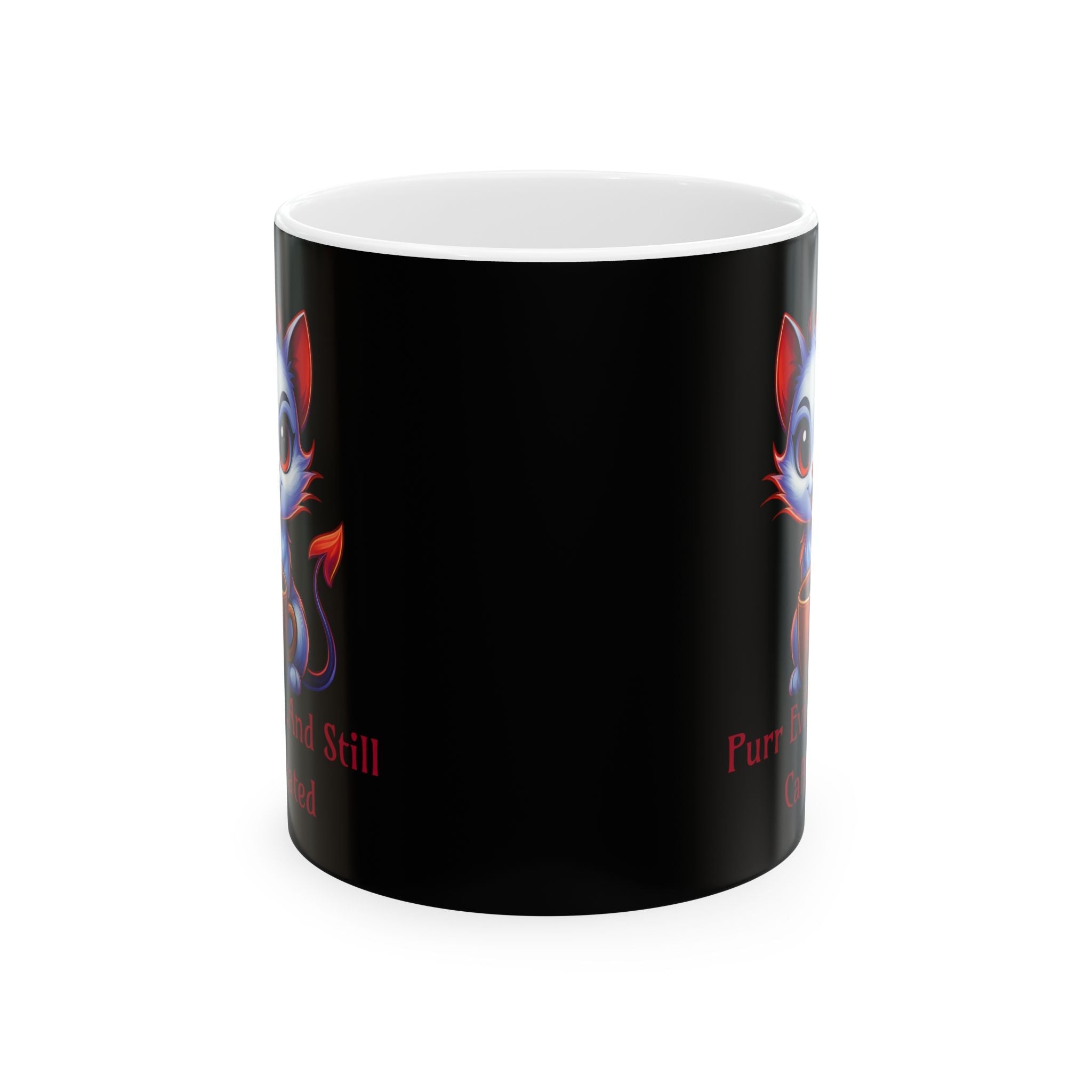 Purr Evil 11 oz Ceramic Mug Printify