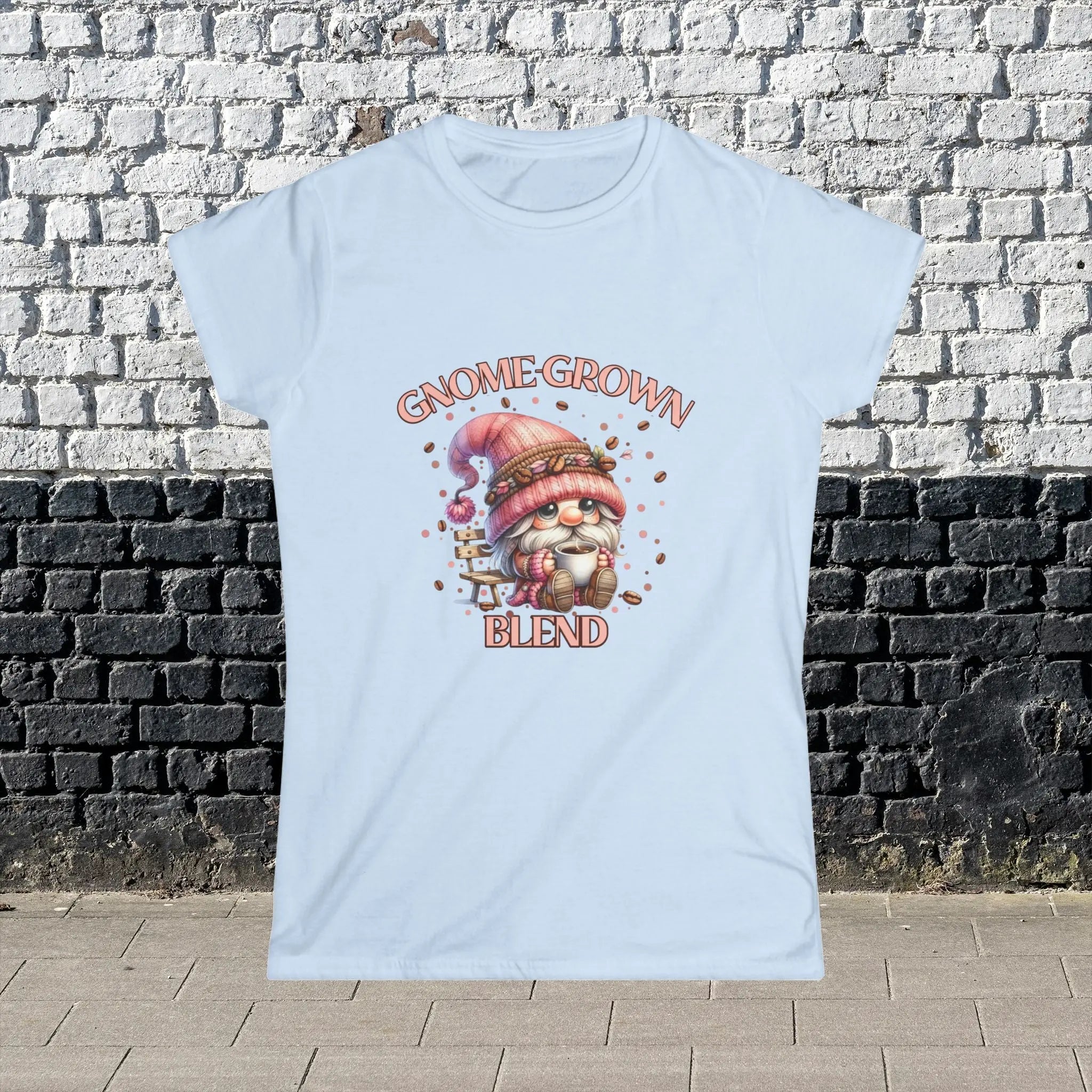 Gnome Grown Blend Women's Tee, Cute Gnome Shirt, Casual Vibes, Gift for Gardeners, Fall Fashion Tee, Thanksgiving Gift Printify