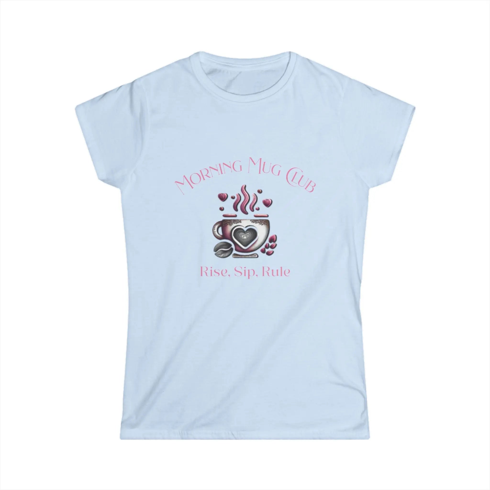 Rise Sip Rule Tshirt- Monrning Mug Club Collection - Boho Morning Mug Club T-Shirt Printify