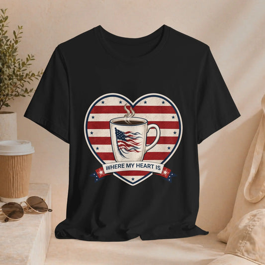 Where My Heart Is Coffee Tee Printify