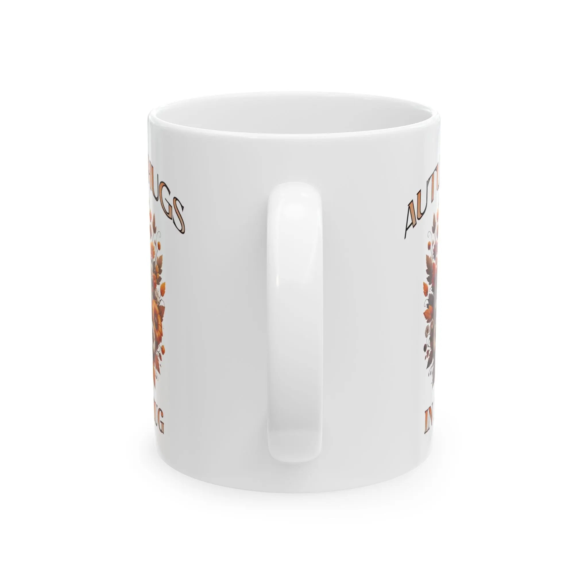 Autumn Hugs Ceramic Mug | Cozy Coffee Cup, Fall Gift, Seasonal Drinkware, Holidays, Home Decor Printify