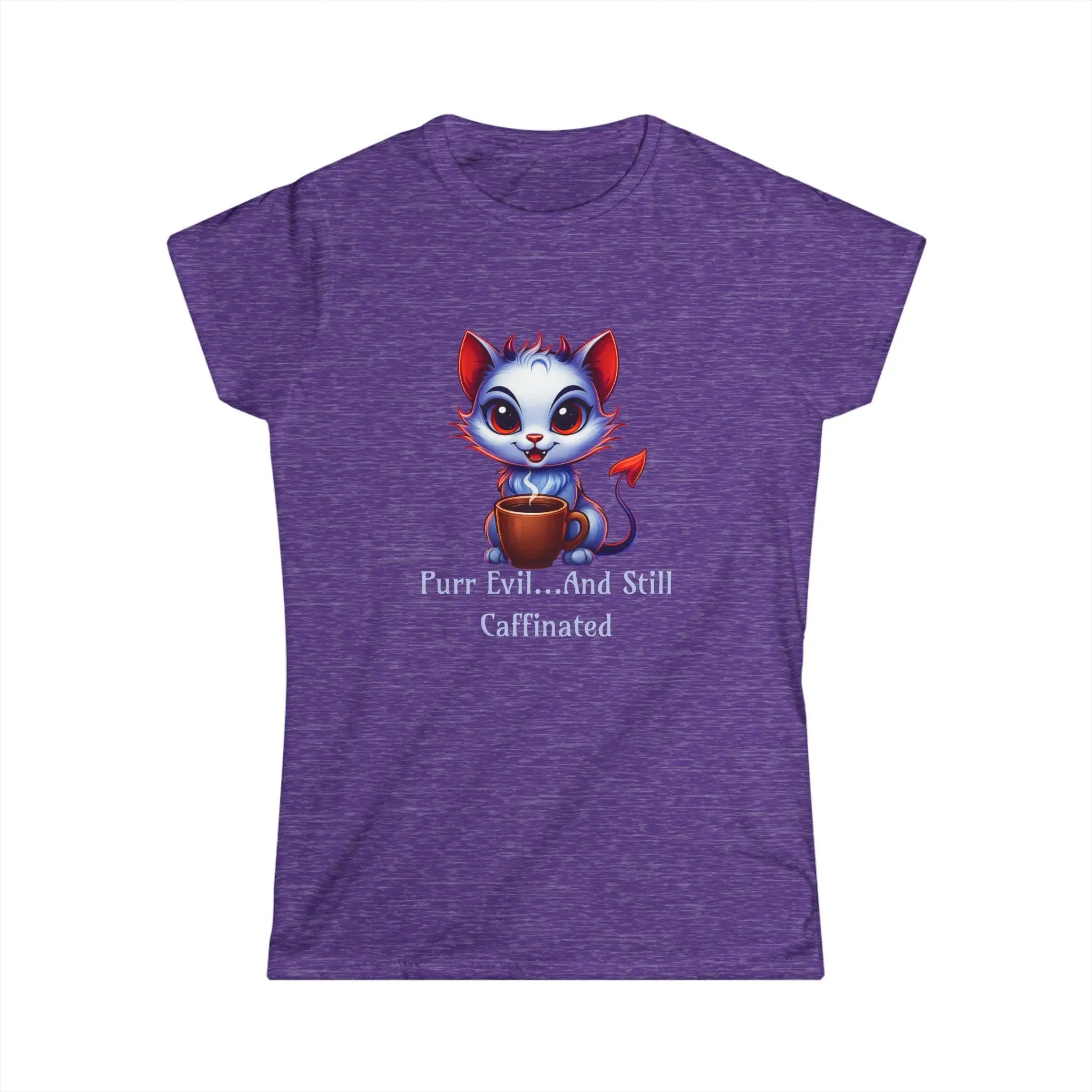 Purr Evil Tshirt - And Still Caffeinated - Coffee Tee Printify