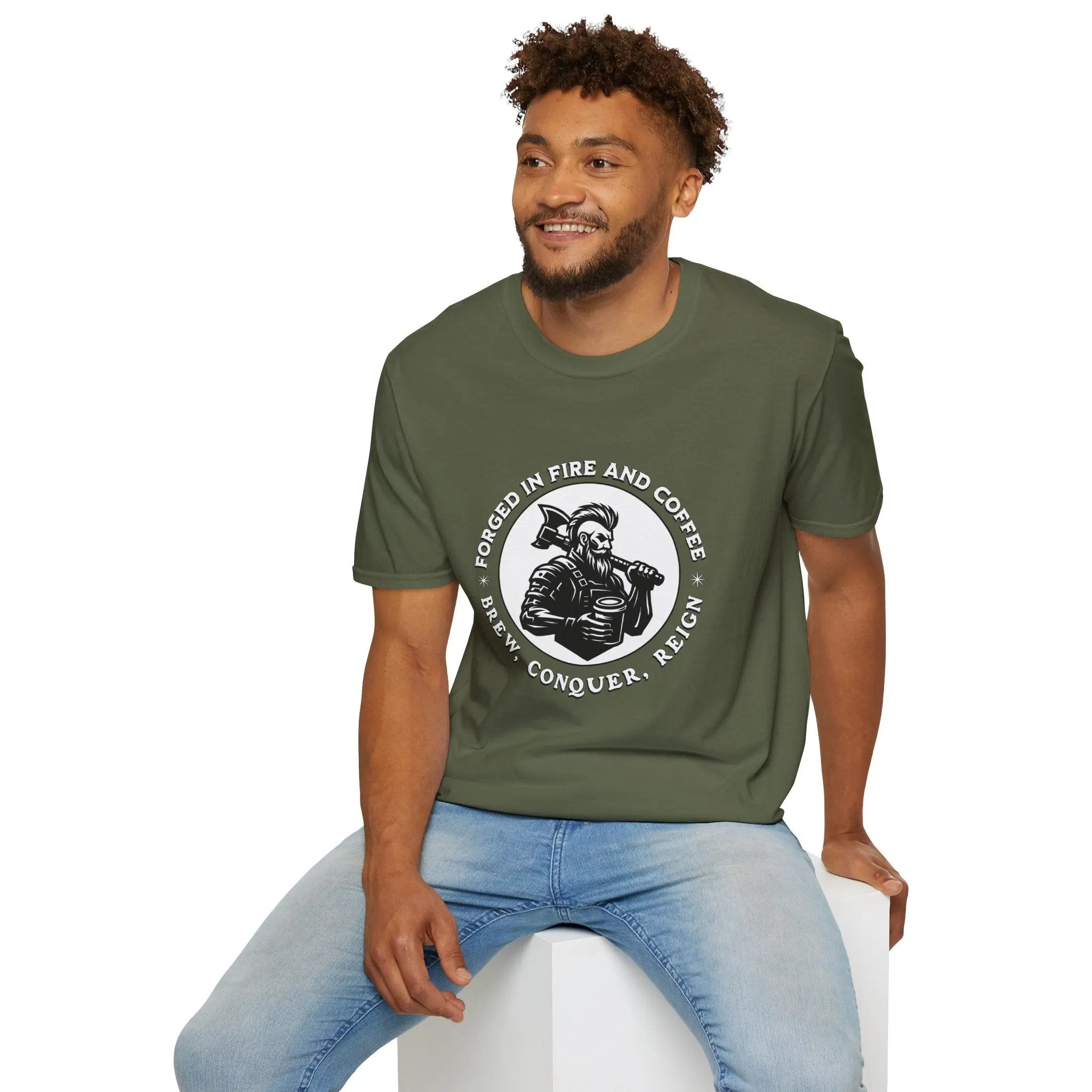 Forged in Fire Viking T-Shirt Printify