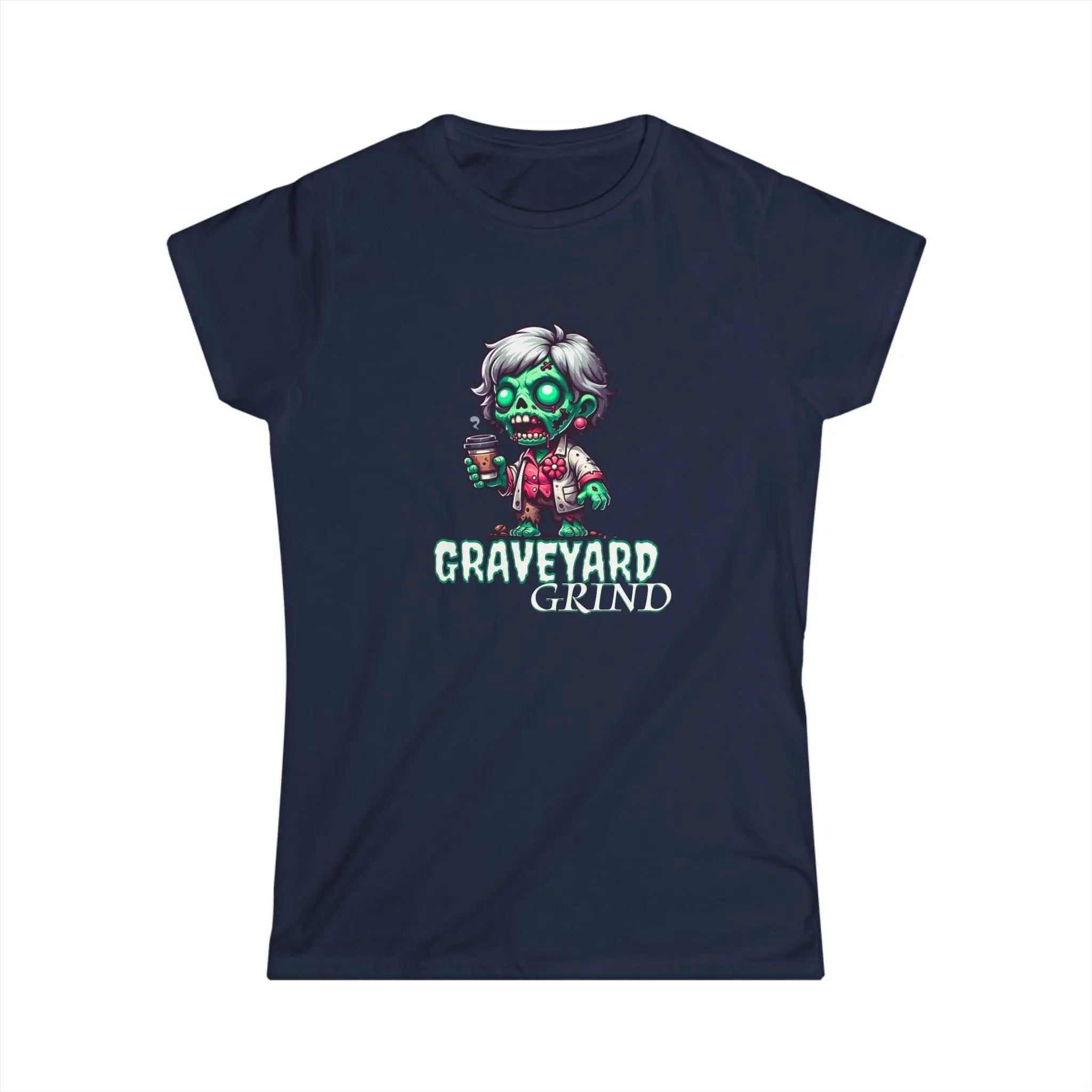 Graveyard Grind Tshirt - Funny Zombie Coffee t-shirt Printify