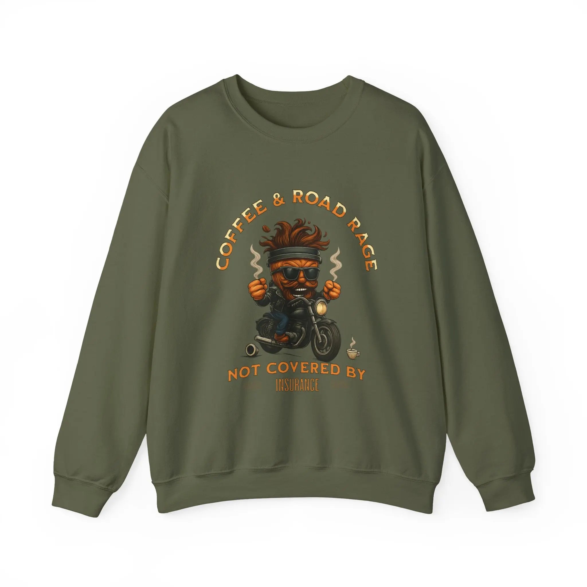 Coffee & Road Rage Sweatshirt Printify