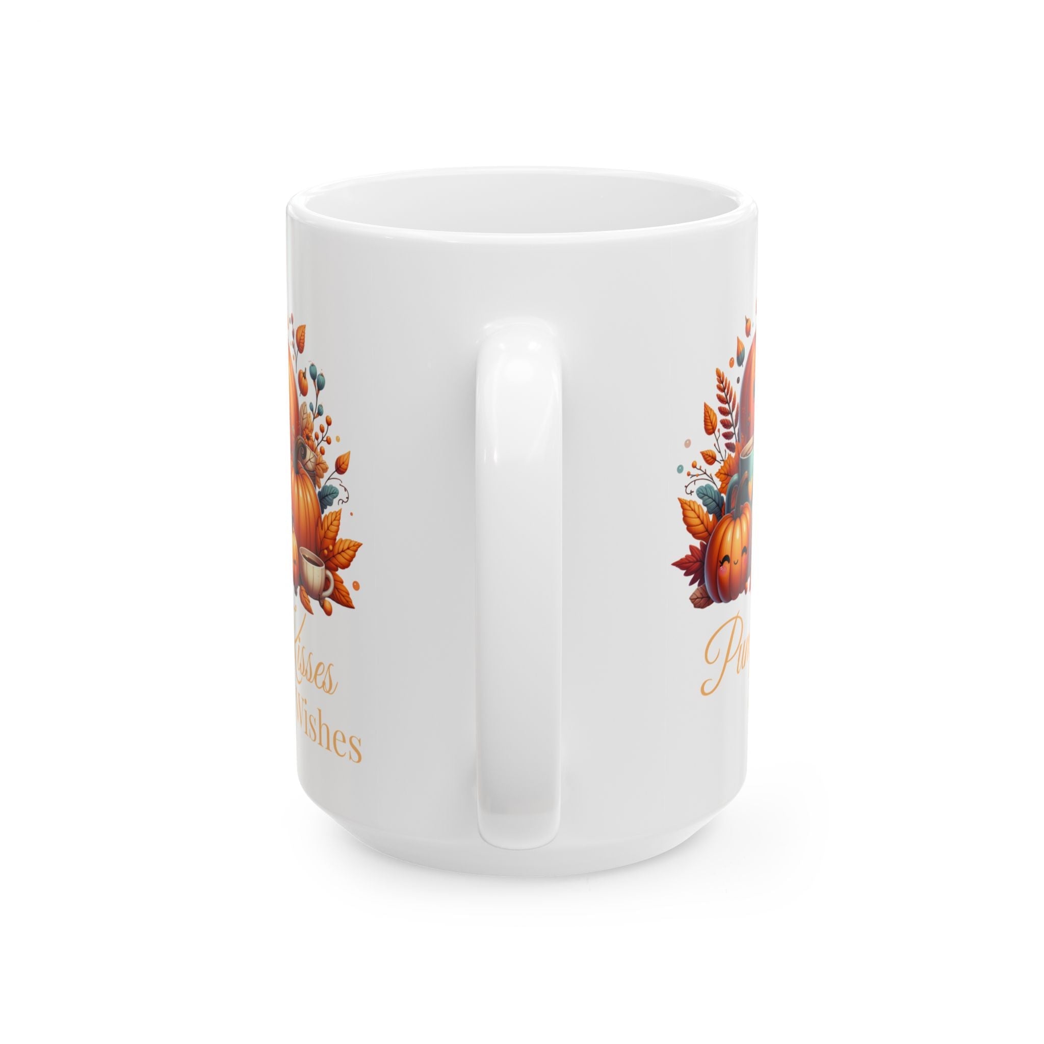 Pumpkin Kisses Ceramic Mug Printify