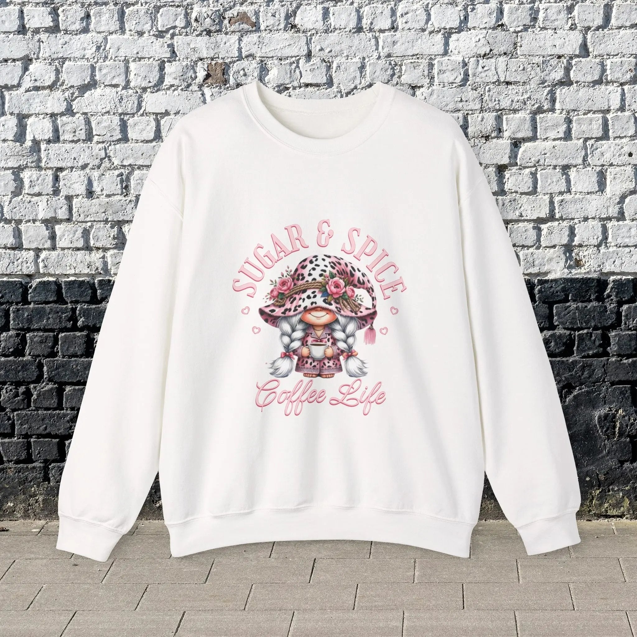 Sugar & Spice Sweatshirt | Cozy Gift for Coffee Lovers, Cute Casual Wear, Perfect for Holidays, Everyday Comfort - Boldly Bitter Company