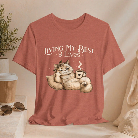 Living My Best 9 Lives Tee Printify