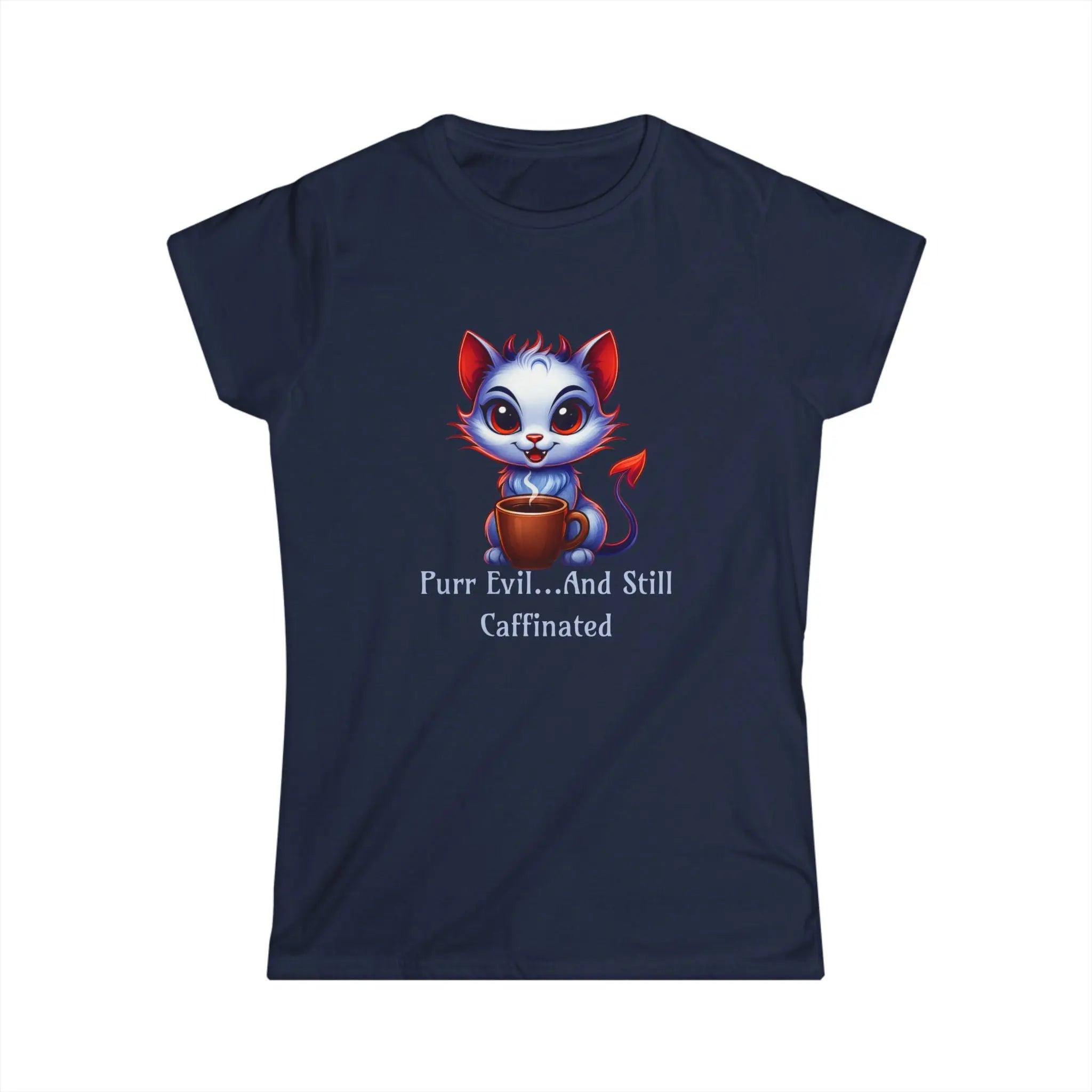 Purr Evil Tshirt - And Still Caffeinated - Coffee Tee Printify