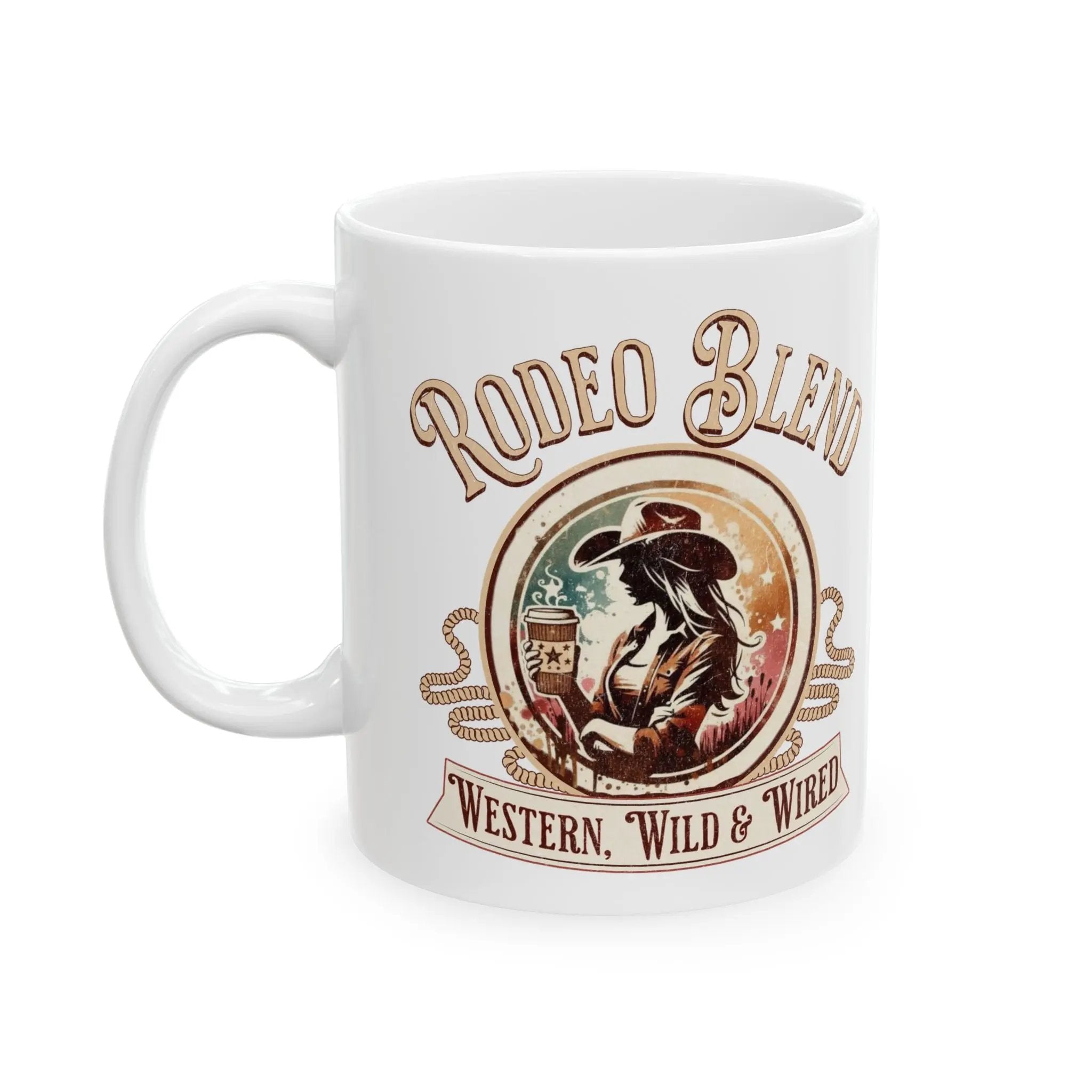 Rodeo Blend Mug, Coffee Cup for Cowgirls, Western Decor, Rustic Gift for Holidays - Boldly Bitter Company