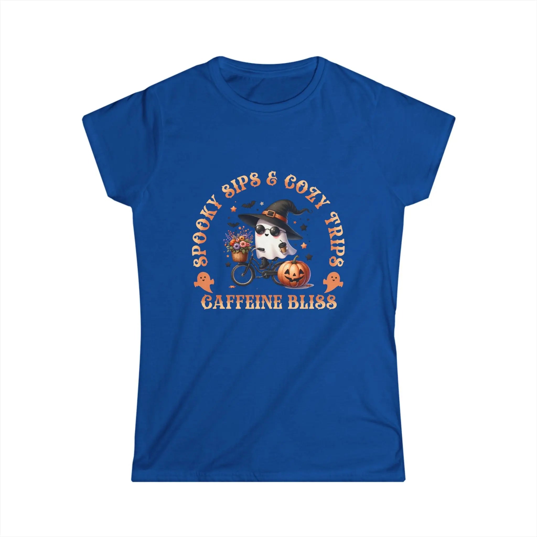 Spooky Sips T-Shirt - Spooky Sips and Cozy Trips Caffeine Bliss Design Printify