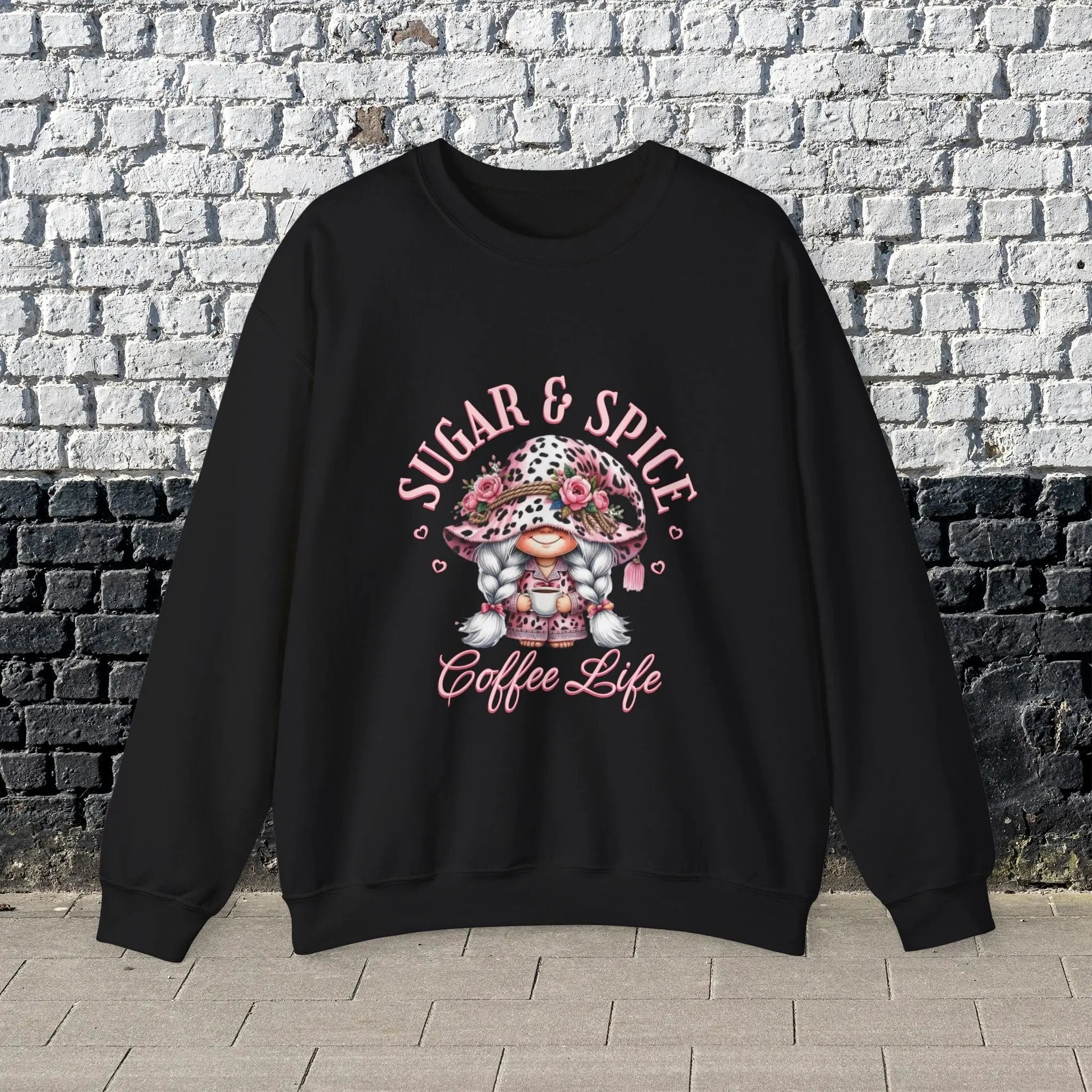 Sugar & Spice Sweatshirt | Cozy Gift for Coffee Lovers, Cute Casual Wear, Perfect for Holidays, Everyday Comfort - Boldly Bitter Company