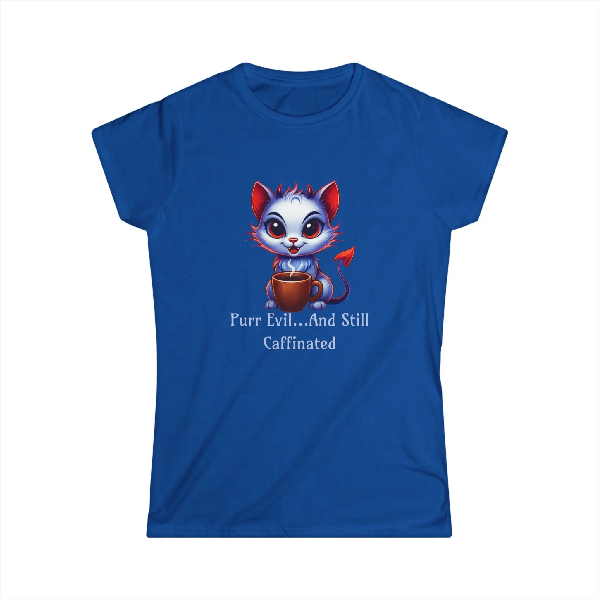Purr Evil Tshirt - And Still Caffeinated - Coffee Tee Printify