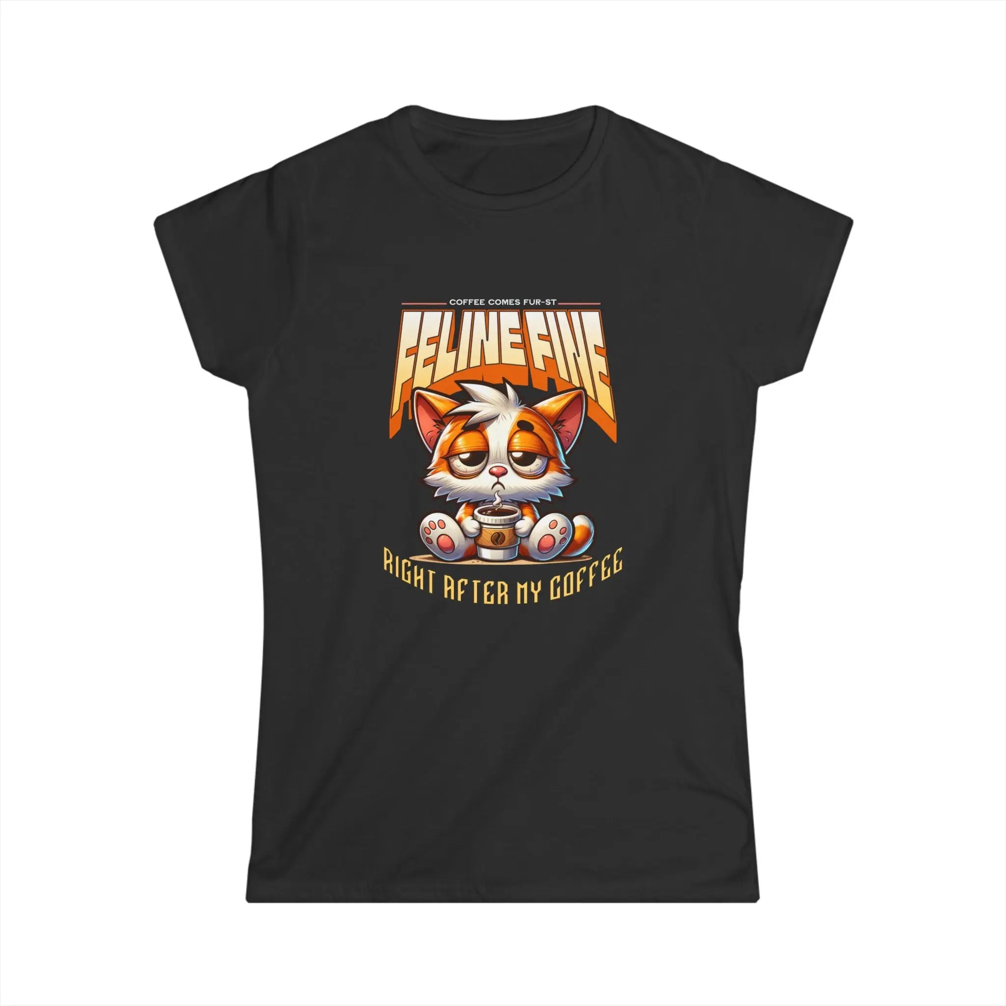 I'm Feline Fine Tshirt - After This Coffee Printify