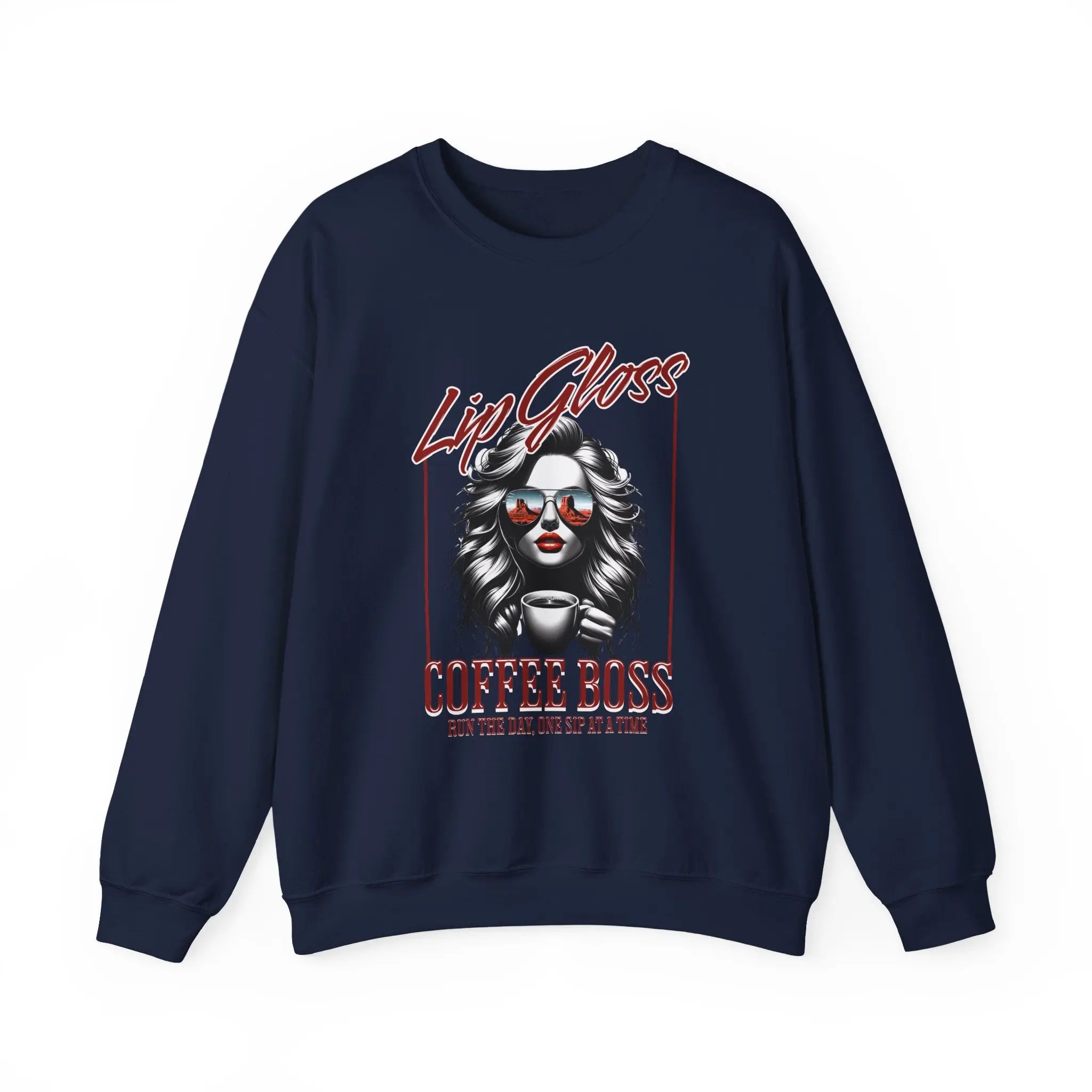 Lip Gloss Coffee Boss Sweatshirt Printify