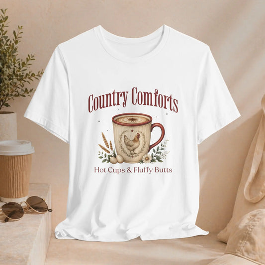 Hot Cups & Fluffy Butts Tee Printify