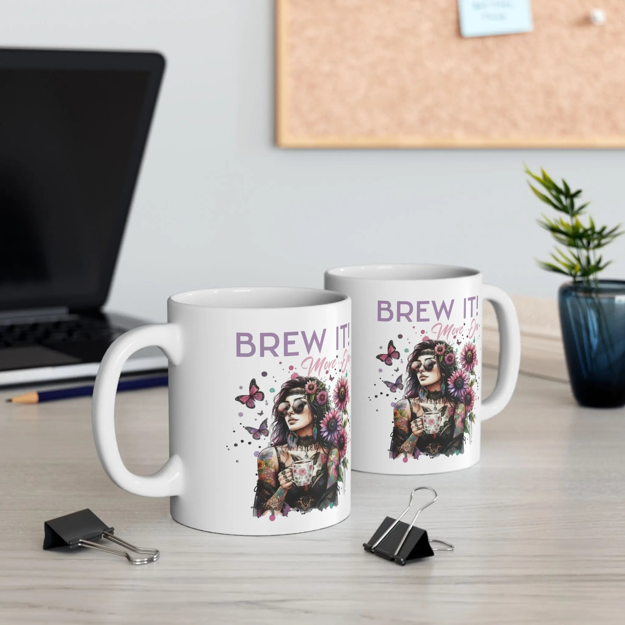 Brew It! Ceramic Mug - Motivational Coffee Cup Printify
