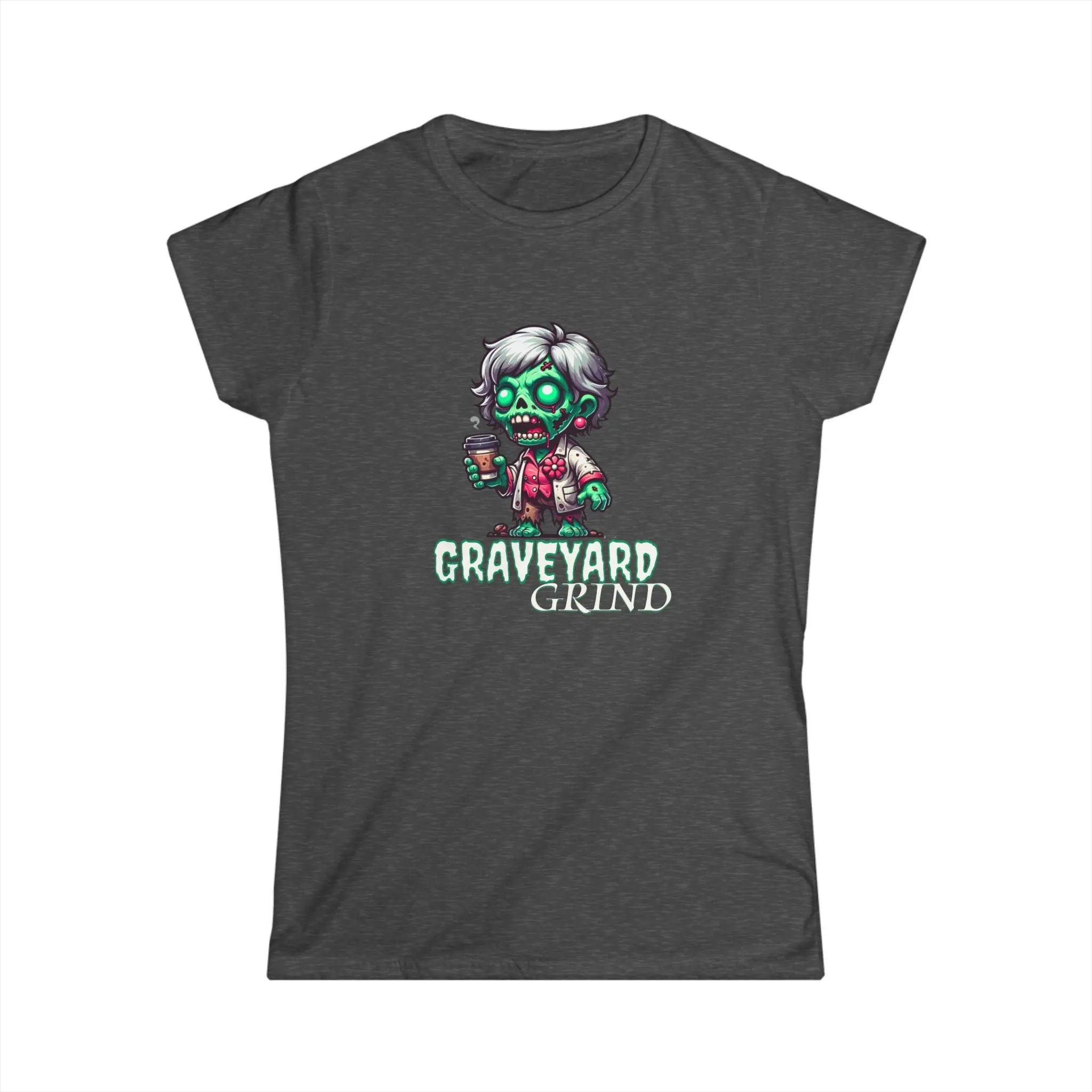 Graveyard Grind Tshirt - Funny Zombie Coffee t-shirt Printify