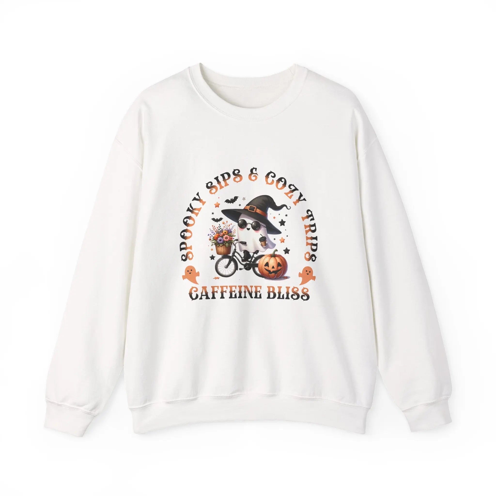 Spooky Sips & Cozy Trips Sweatshirt Printify