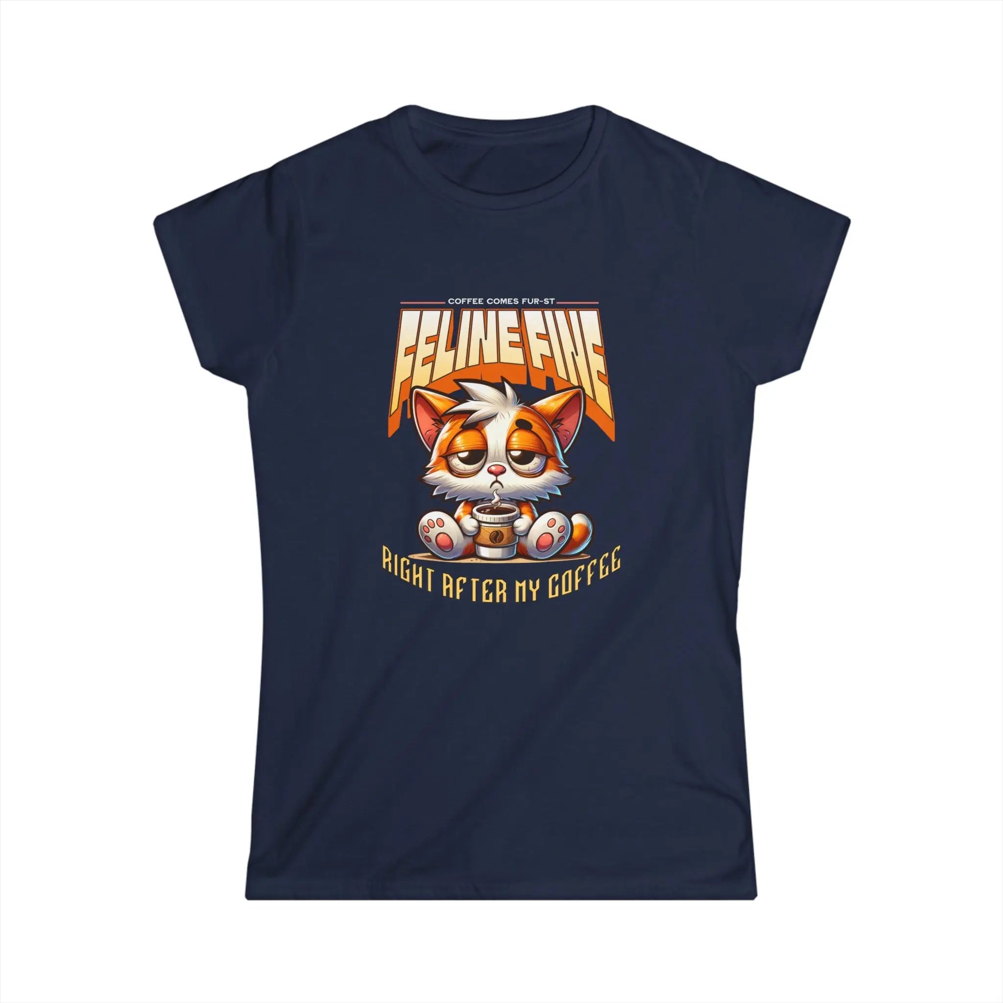 I'm Feline Fine Tshirt - After This Coffee Printify