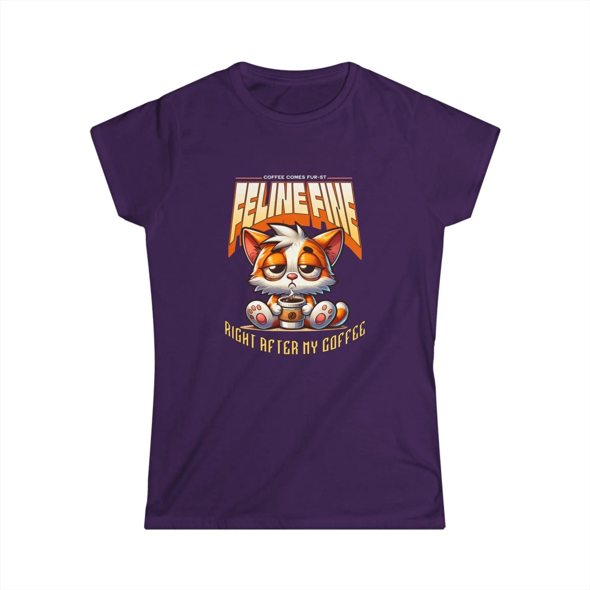I'm Feline Fine Tshirt - After This Coffee Printify