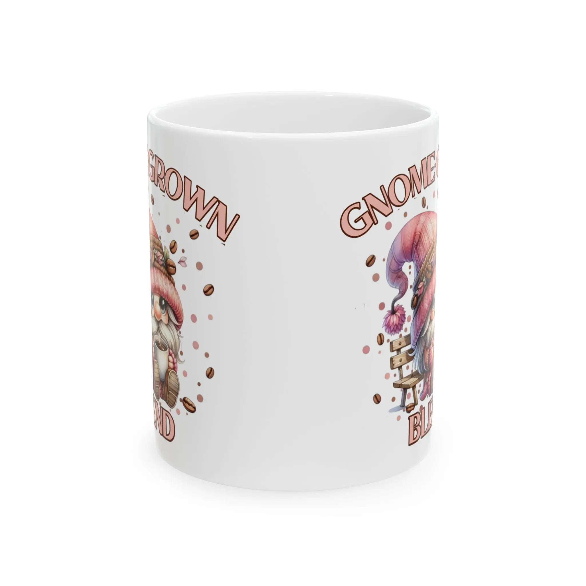 Whimsical Gnome -Grown Blend Coffee Mug - Perfect for Garden Lovers, Gift for Coffee Enthusiasts, Cute Home Decor, Cozy Mornings, Fun Collectible Printify
