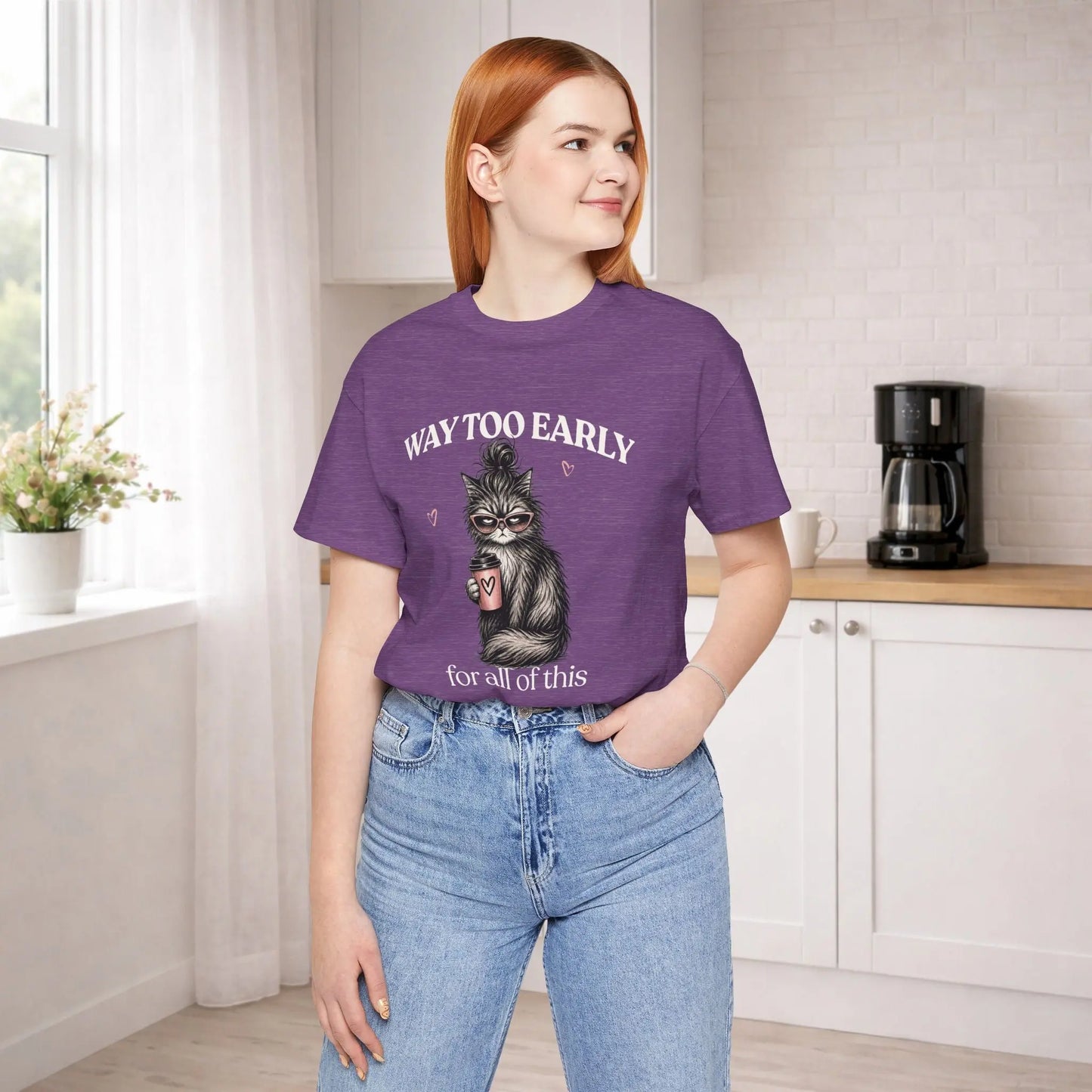 Way Too Early Cat Tee Printify