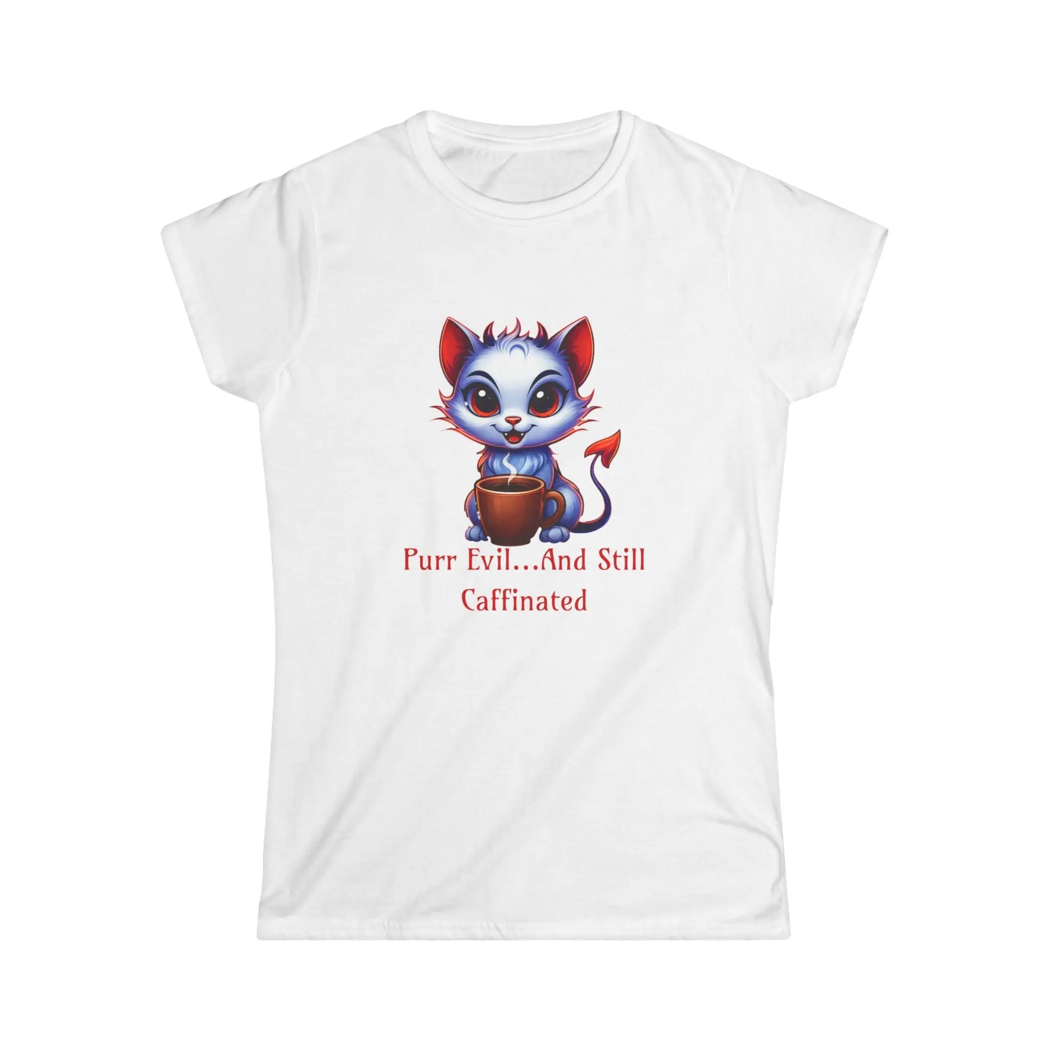 Purr Evil Tshirt - And Still Caffeinated - Coffee Tee Printify