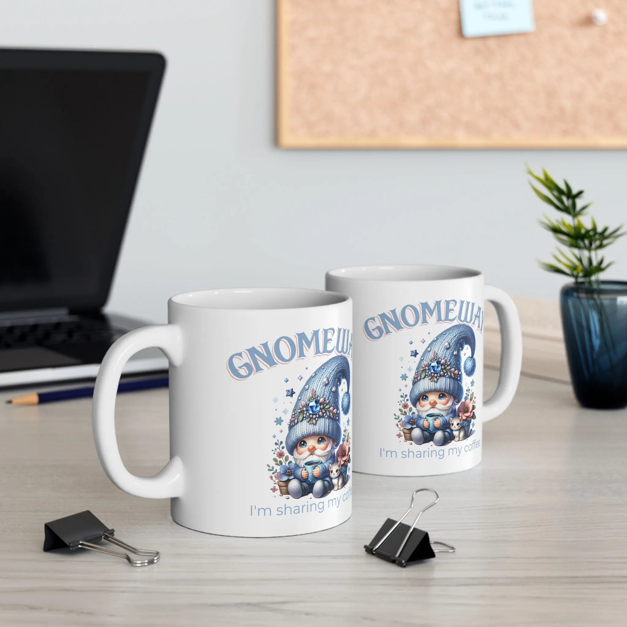 Gnomeway Ceramic Coffee Mug, Funny Gift for Gnome Lovers, Unique Caffeine Fix, Home Office Decor, Perfect for Birthdays and Holidays Printify