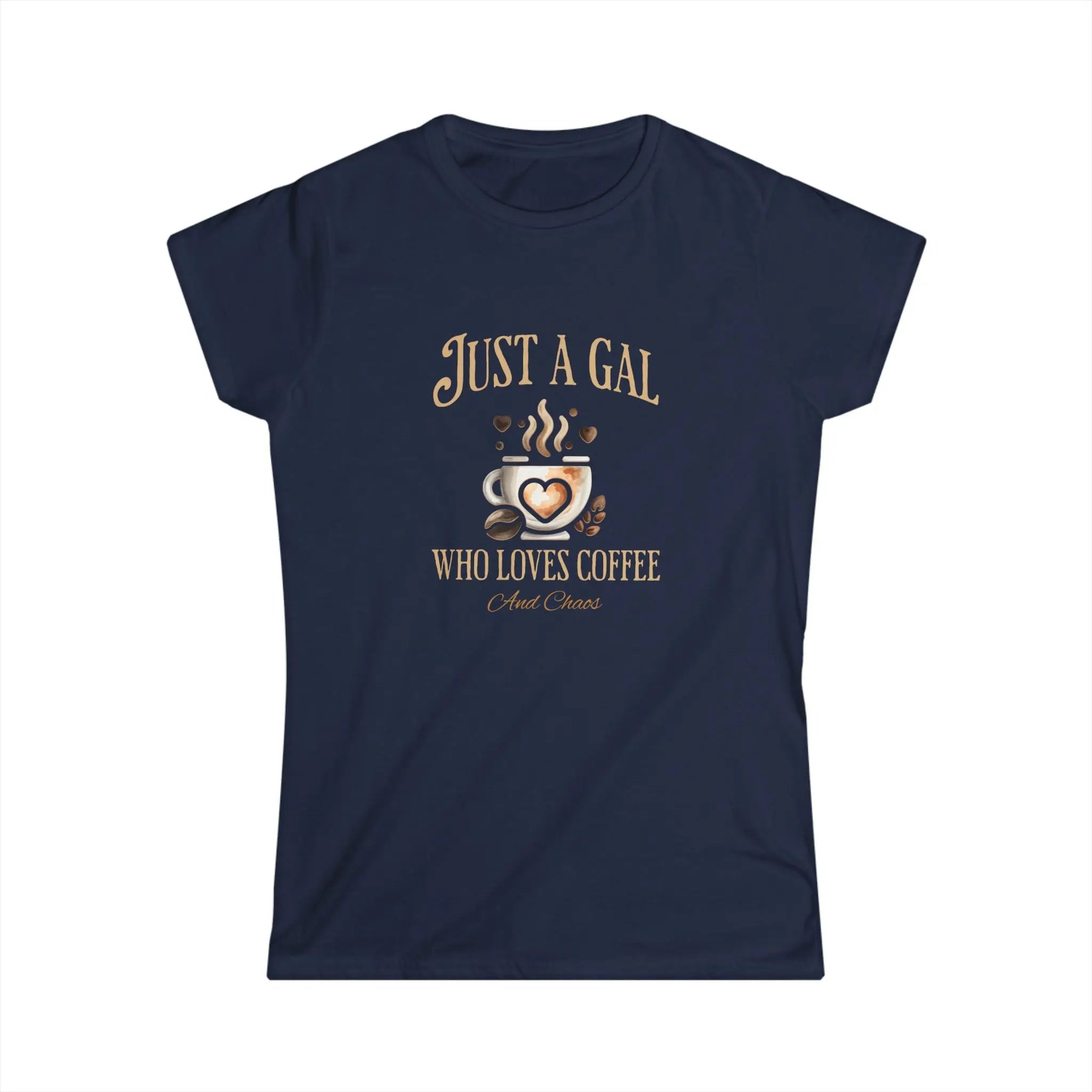 Just a Gal Who Loves Coffee - Boho Style Coffee Gal T-shirt Printify