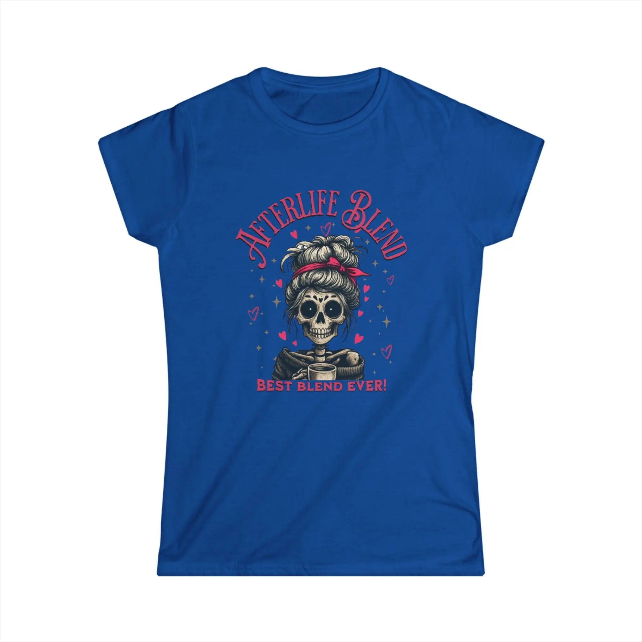 Afterlife Blend Graphic Skeleton Tee - Afterlife Blend, Halloween Apparel, Cozy Casual Shirt, Unique Gift Idea, Edgy Fashion Statement Printify