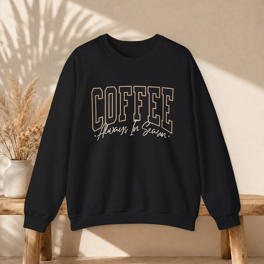 Coffee Always in Season Sweatshirt Printify