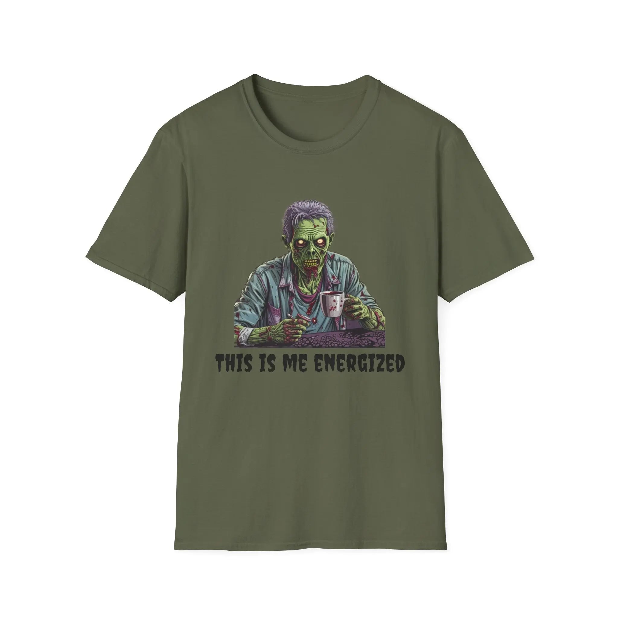 Energized Zombie T-shirt Printify