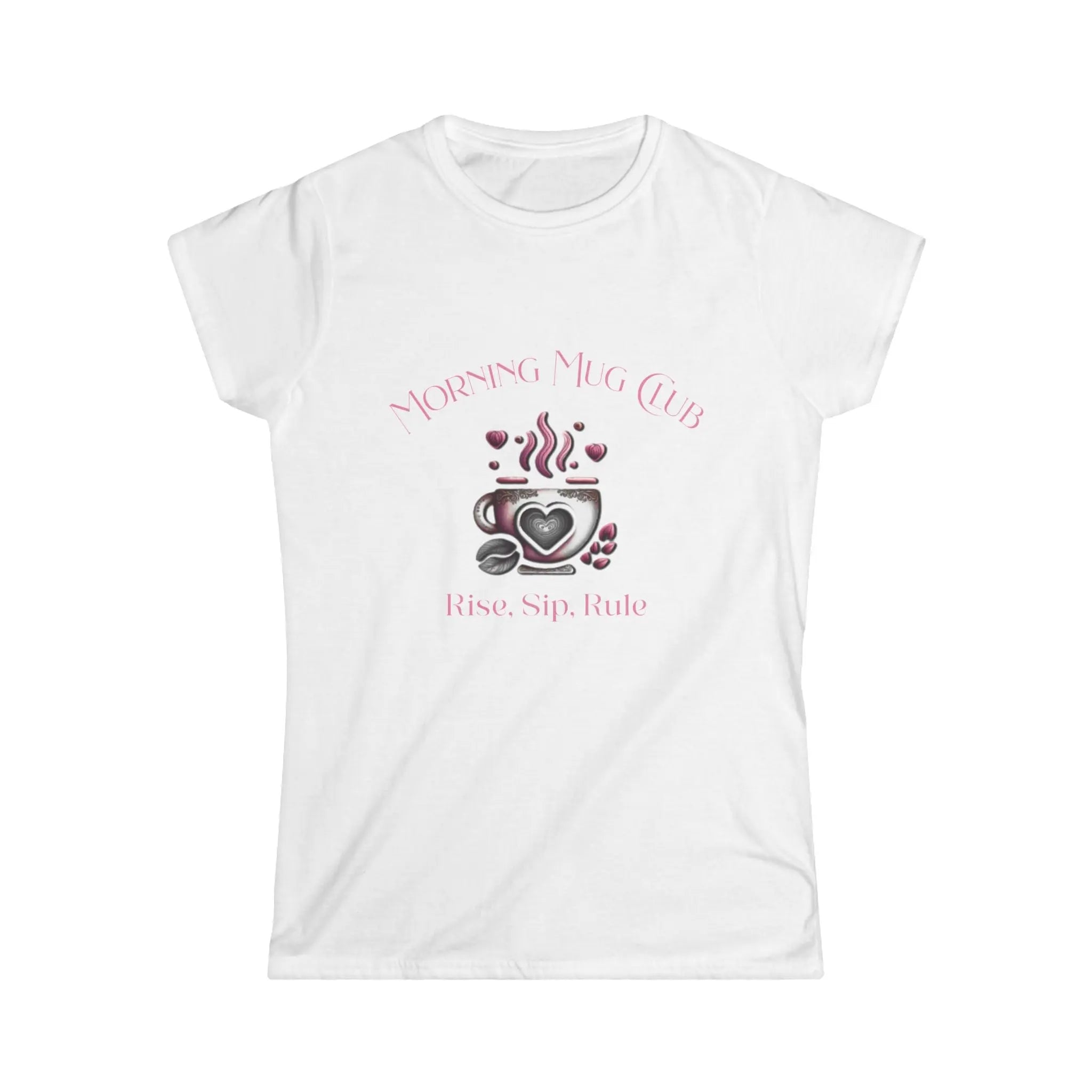 Rise Sip Rule Tshirt- Monrning Mug Club Collection - Boho Morning Mug Club T-Shirt Printify