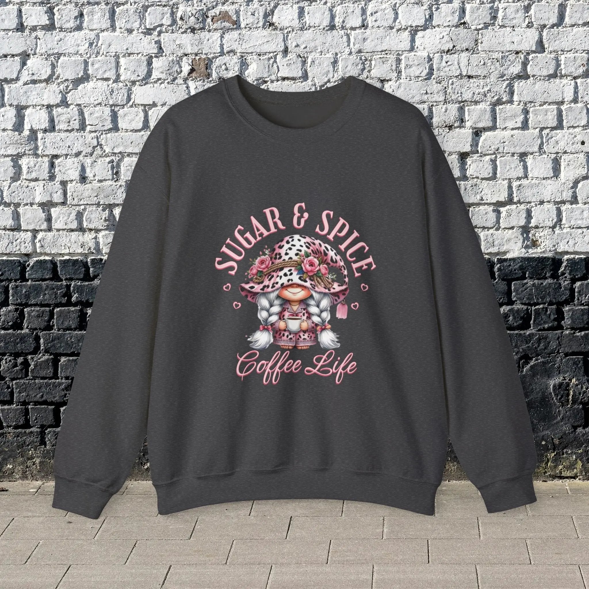Sugar & Spice Sweatshirt | Cozy Gift for Coffee Lovers, Cute Casual Wear, Perfect for Holidays, Everyday Comfort - Boldly Bitter Company
