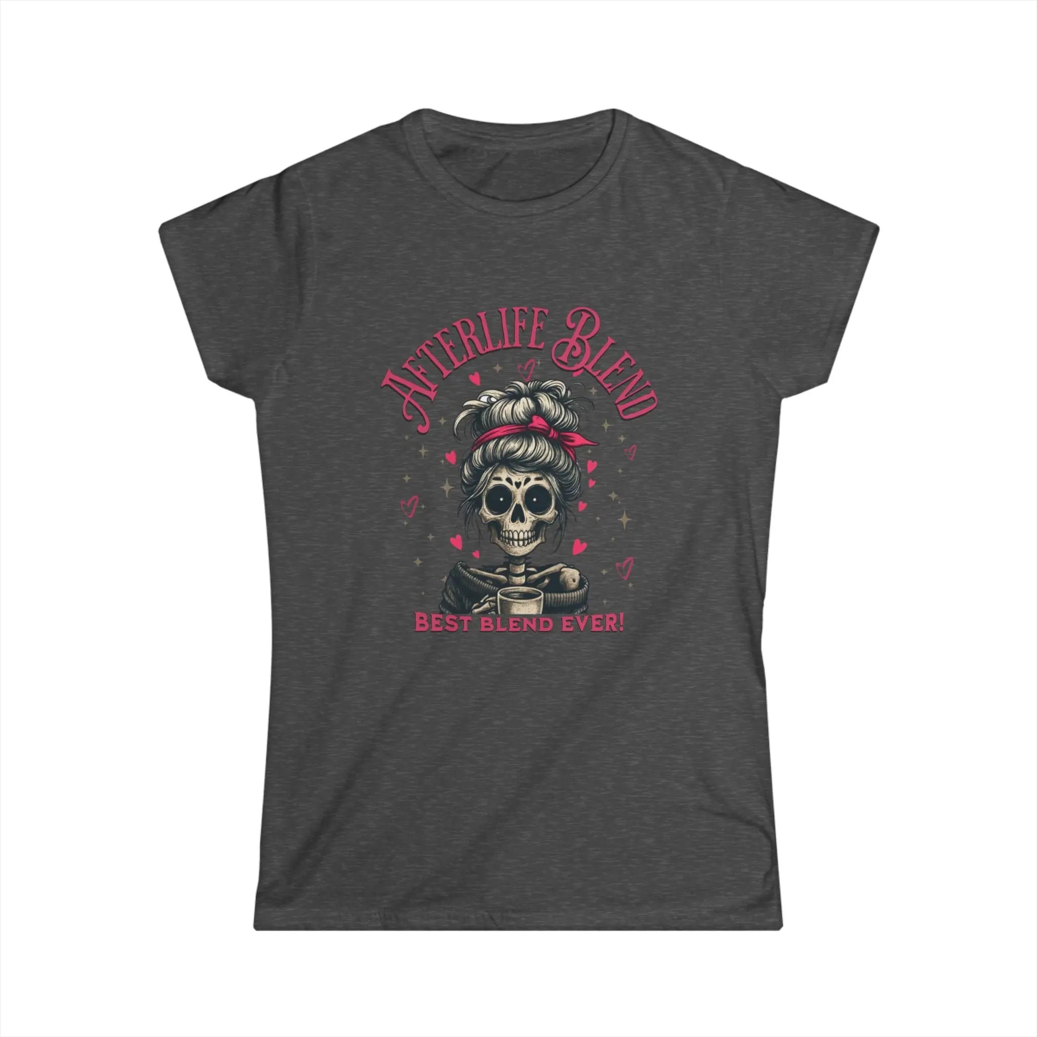Afterlife Blend Graphic Skeleton Tee - Afterlife Blend, Halloween Apparel, Cozy Casual Shirt, Unique Gift Idea, Edgy Fashion Statement Printify