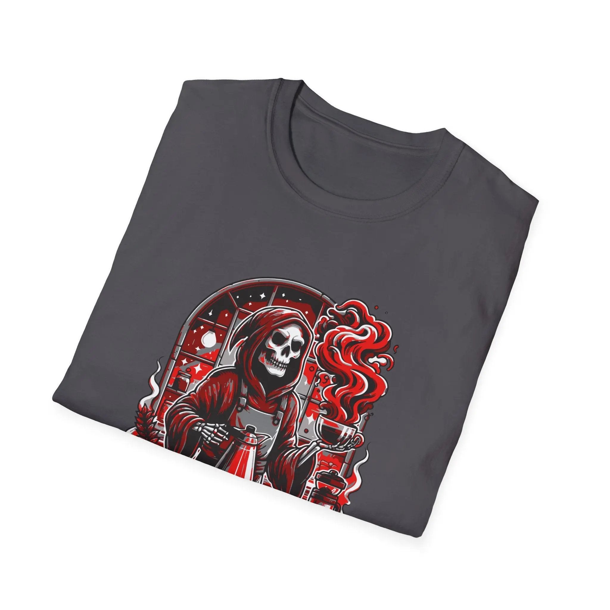 Graphic Skeleton Coffee T-Shirt – “Boneyard Burial Blend” - Boldly Bitter Company