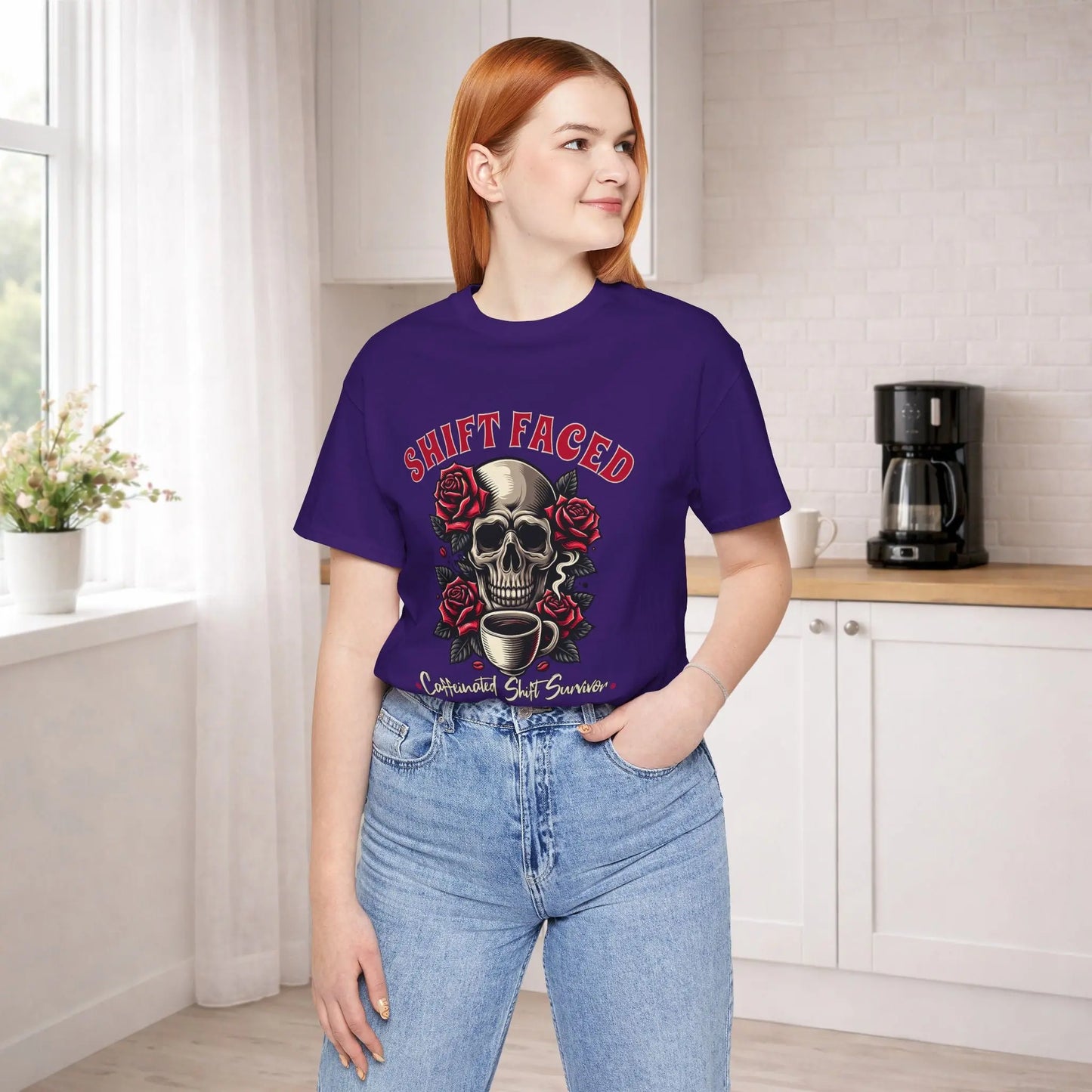 Shift Faced Rose Skull Tee - Boldly Bitter Company