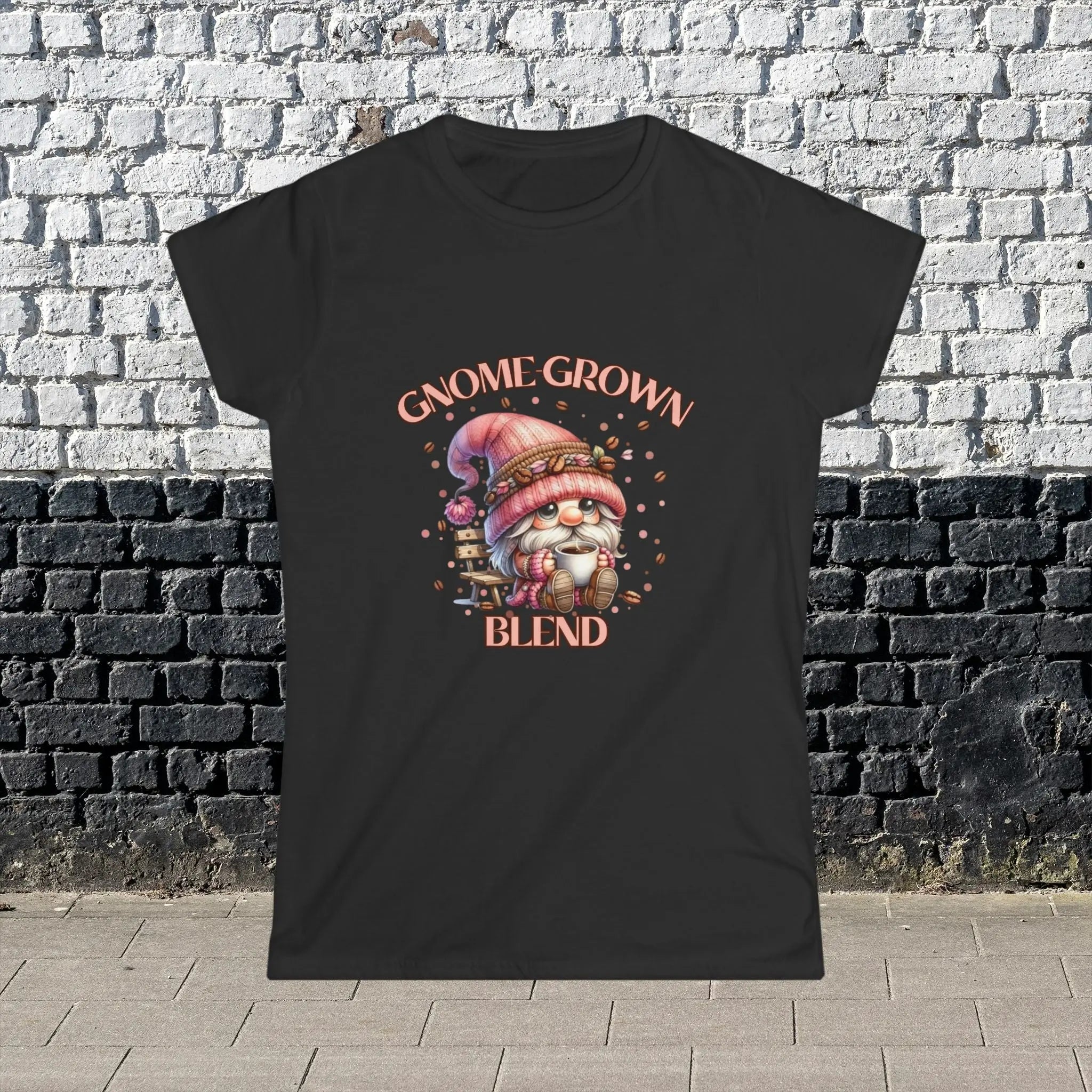 Gnome Grown Blend Women's Tee, Cute Gnome Shirt, Casual Vibes, Gift for Gardeners, Fall Fashion Tee, Thanksgiving Gift Printify