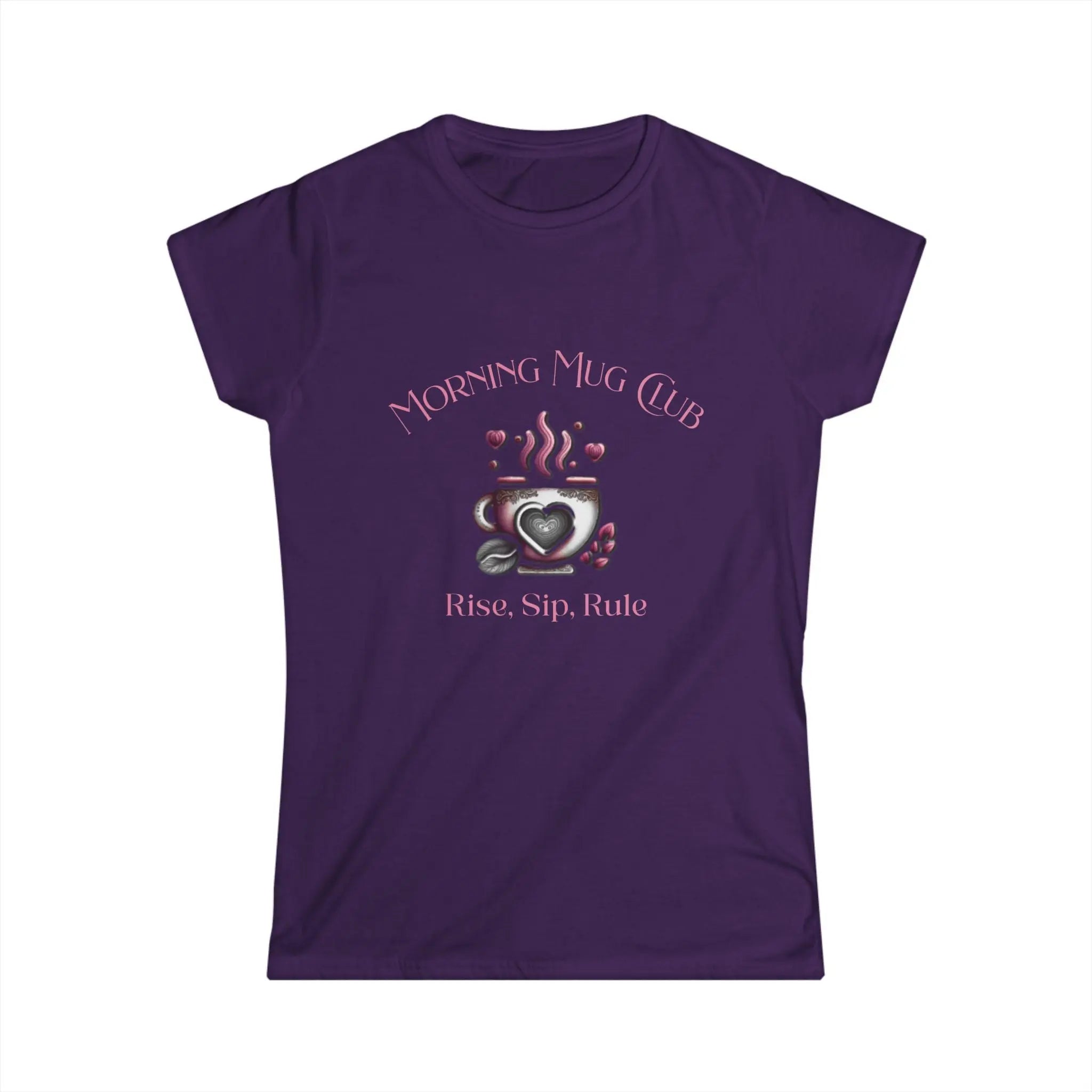 Rise Sip Rule Tshirt- Monrning Mug Club Collection - Boho Morning Mug Club T-Shirt Printify