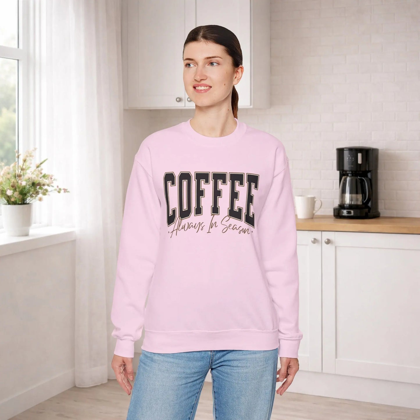 Coffee Always in Season Sweatshirt Printify
