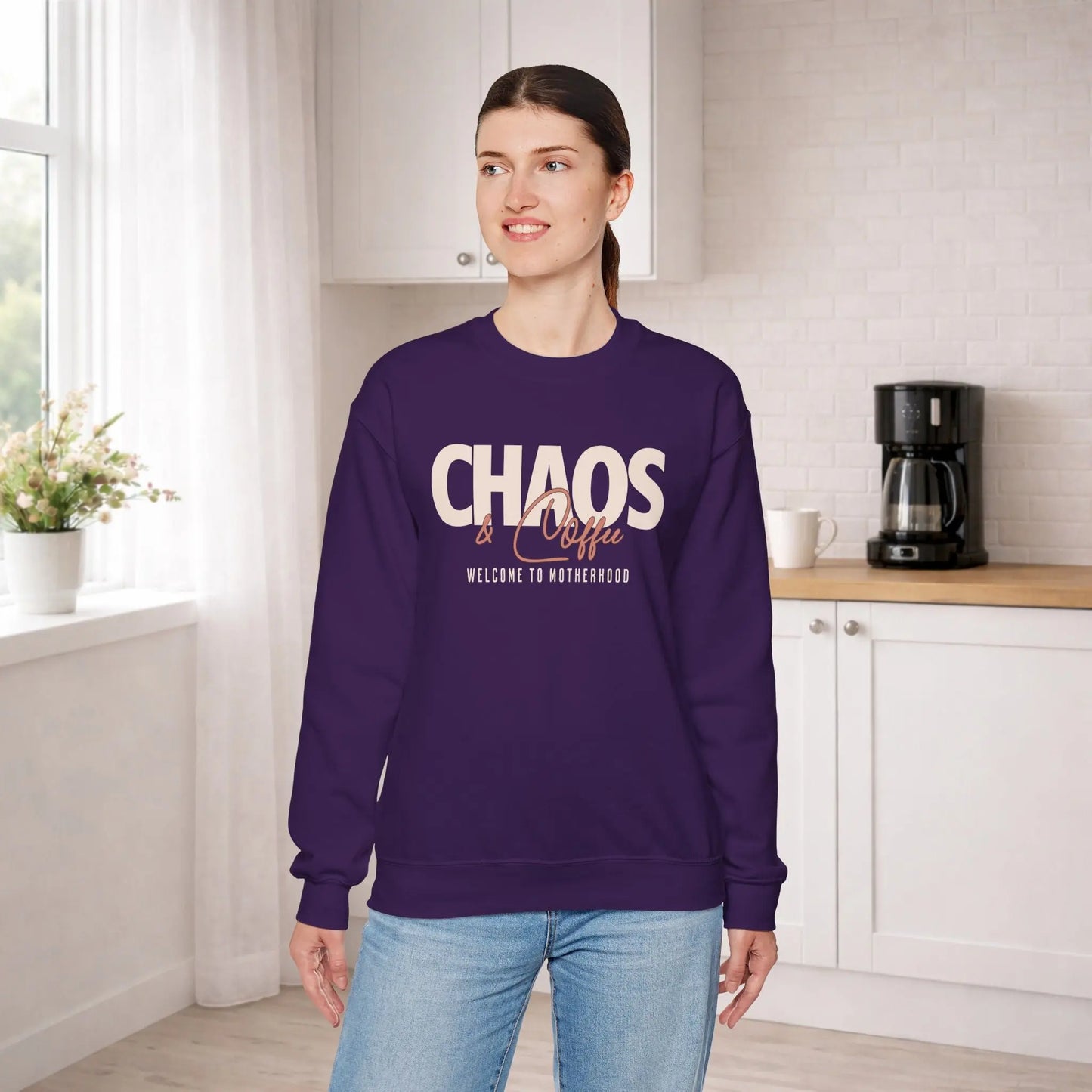 Chaos & Coffee Sweatshirt Printify