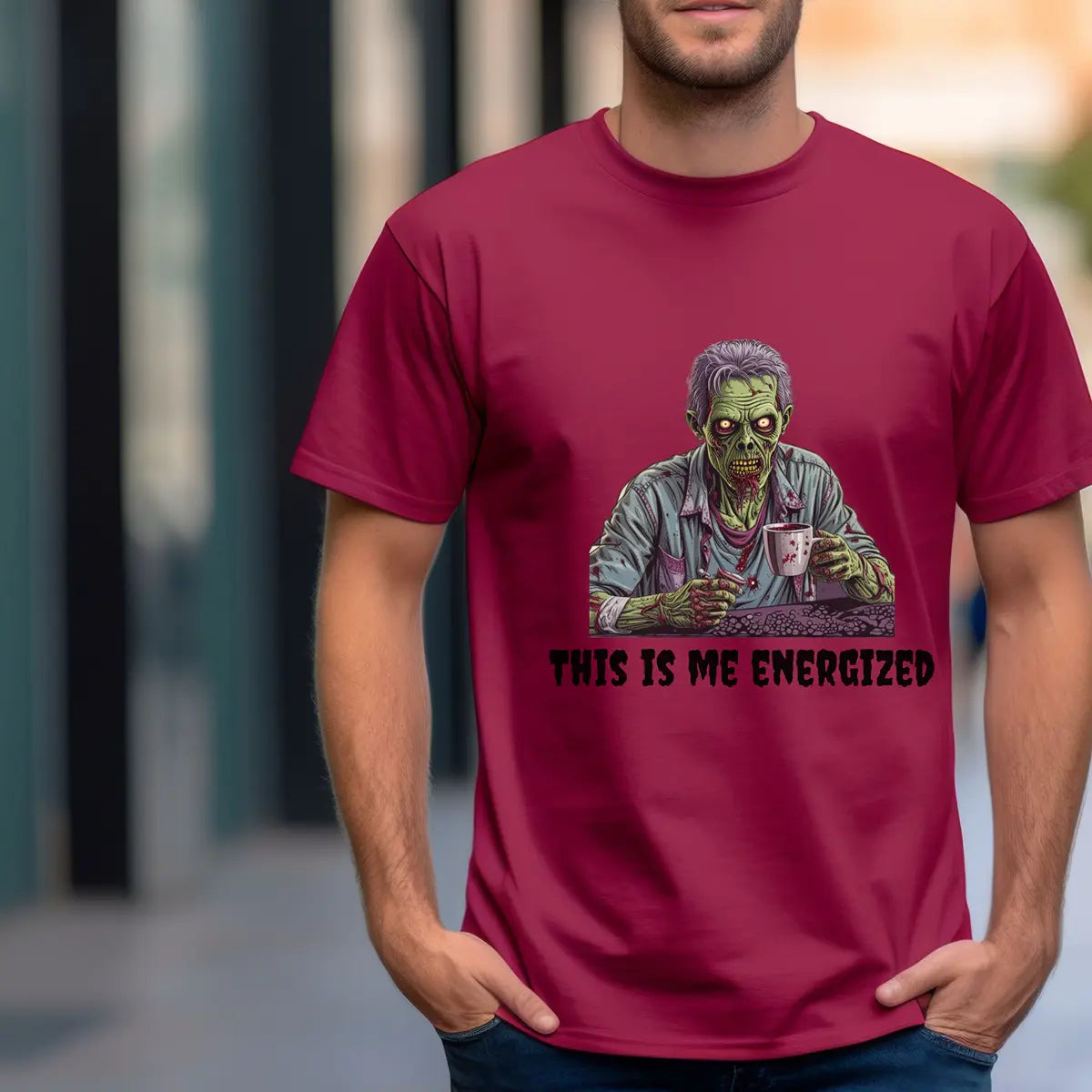 Energized Zombie T-shirt Printify