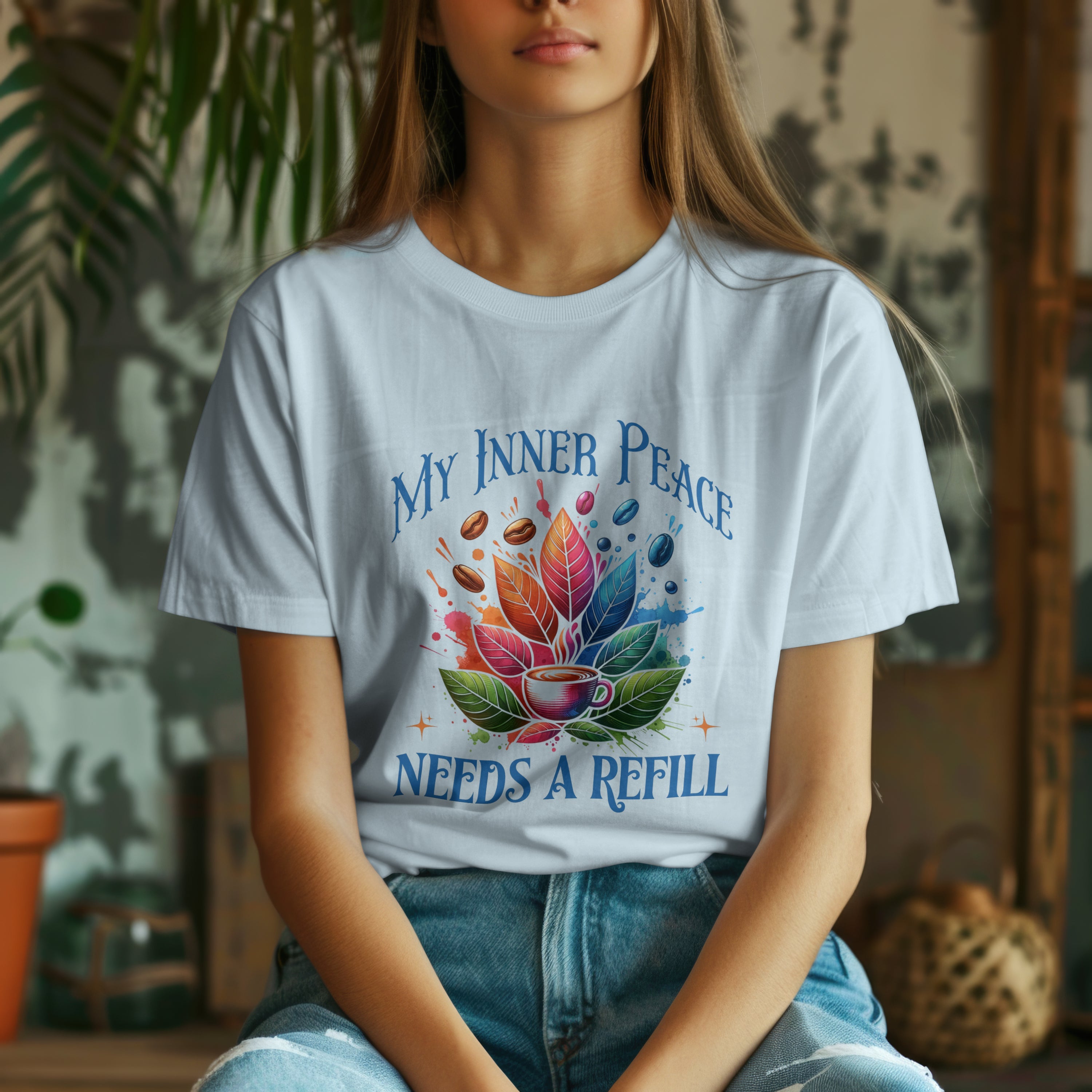 Inner Peace Coffee T-Shirt Printify