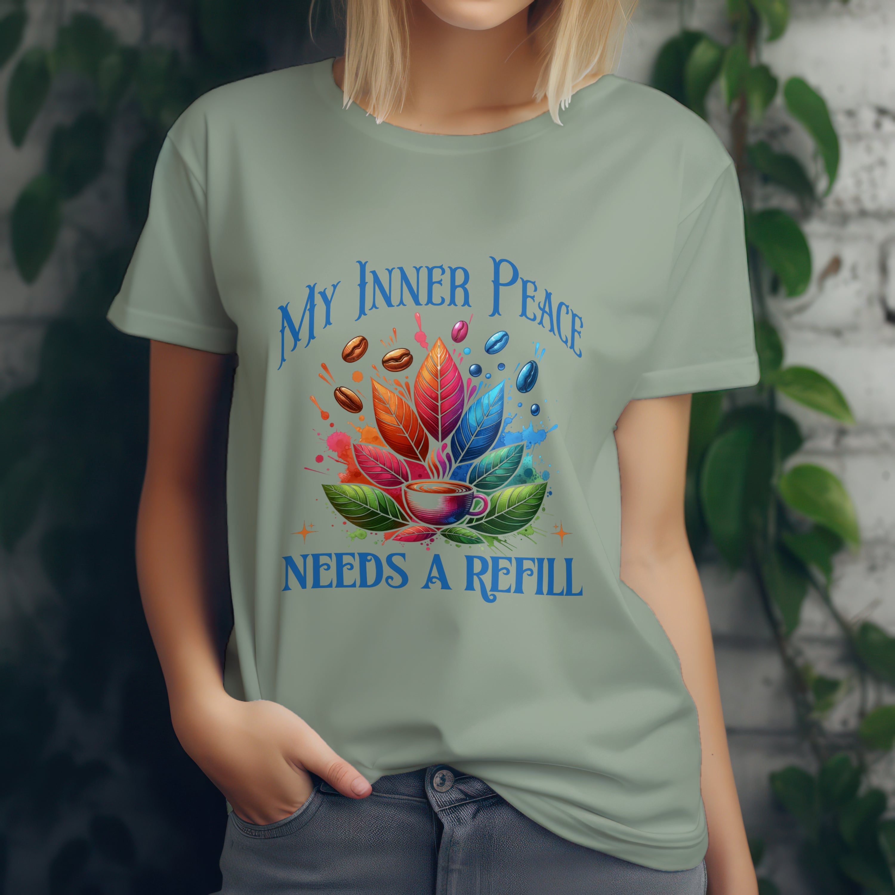 Inner Peace Coffee T-Shirt Printify